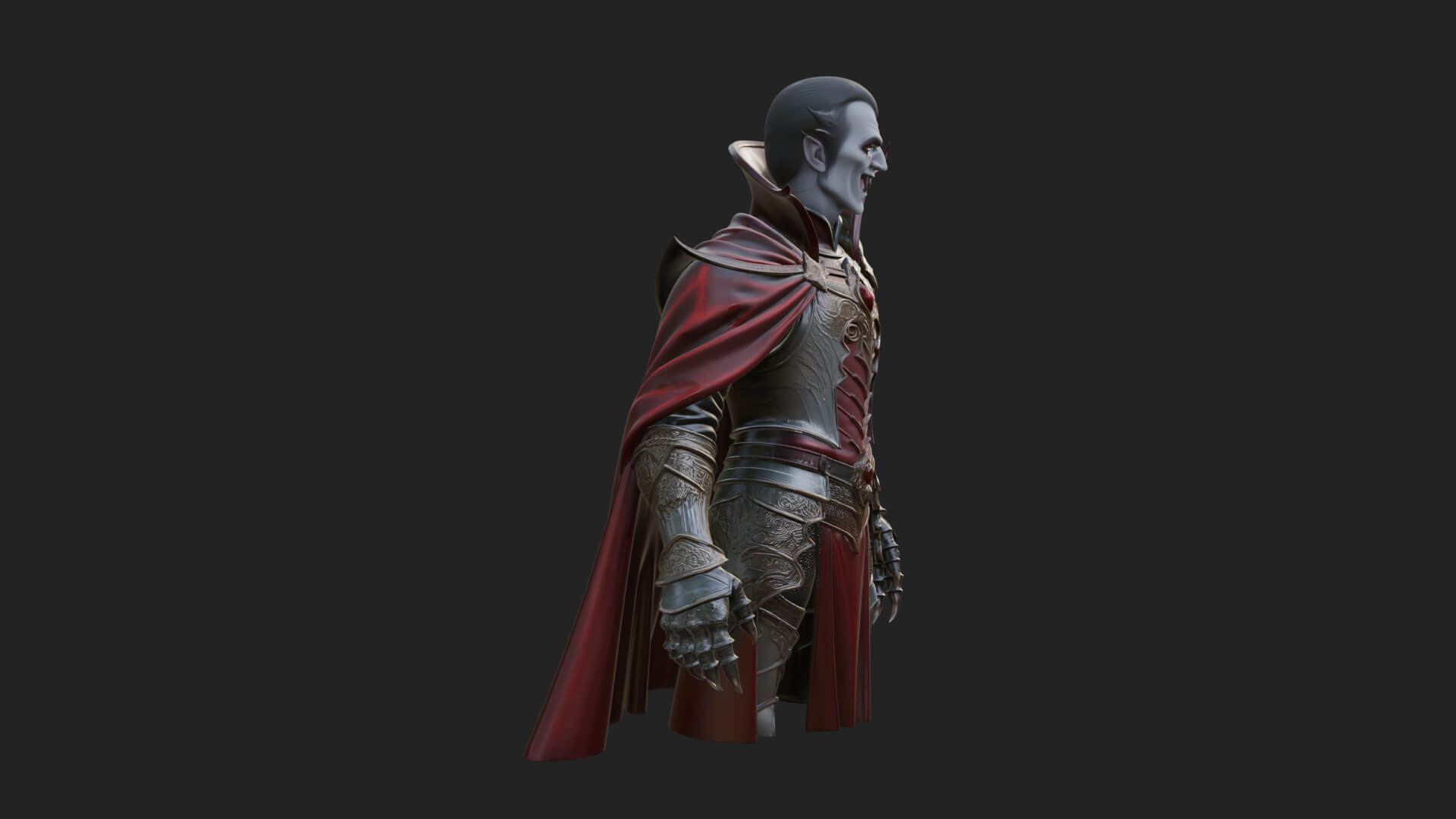 Vampire Lord Statue Design 3 3D Print Model 3D Model