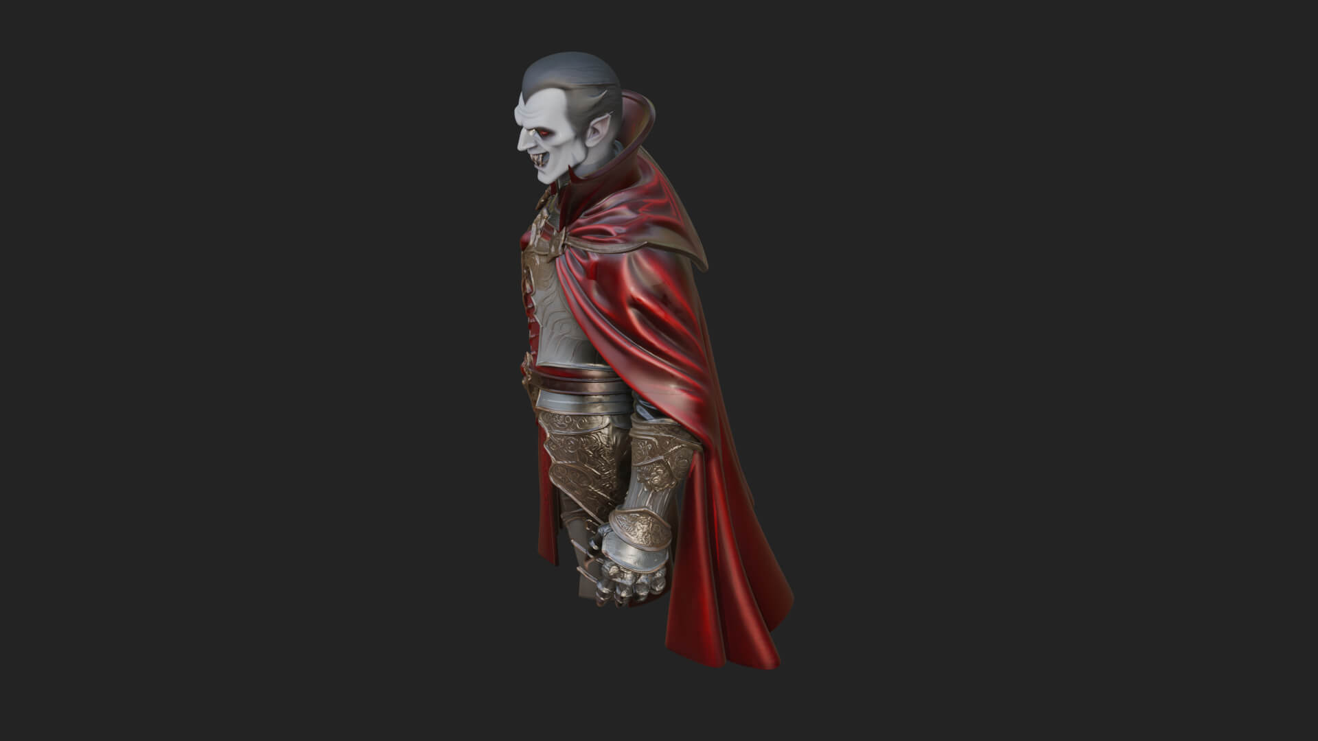 Vampire Lord Statue Design 3 3D Print Model 3D Model