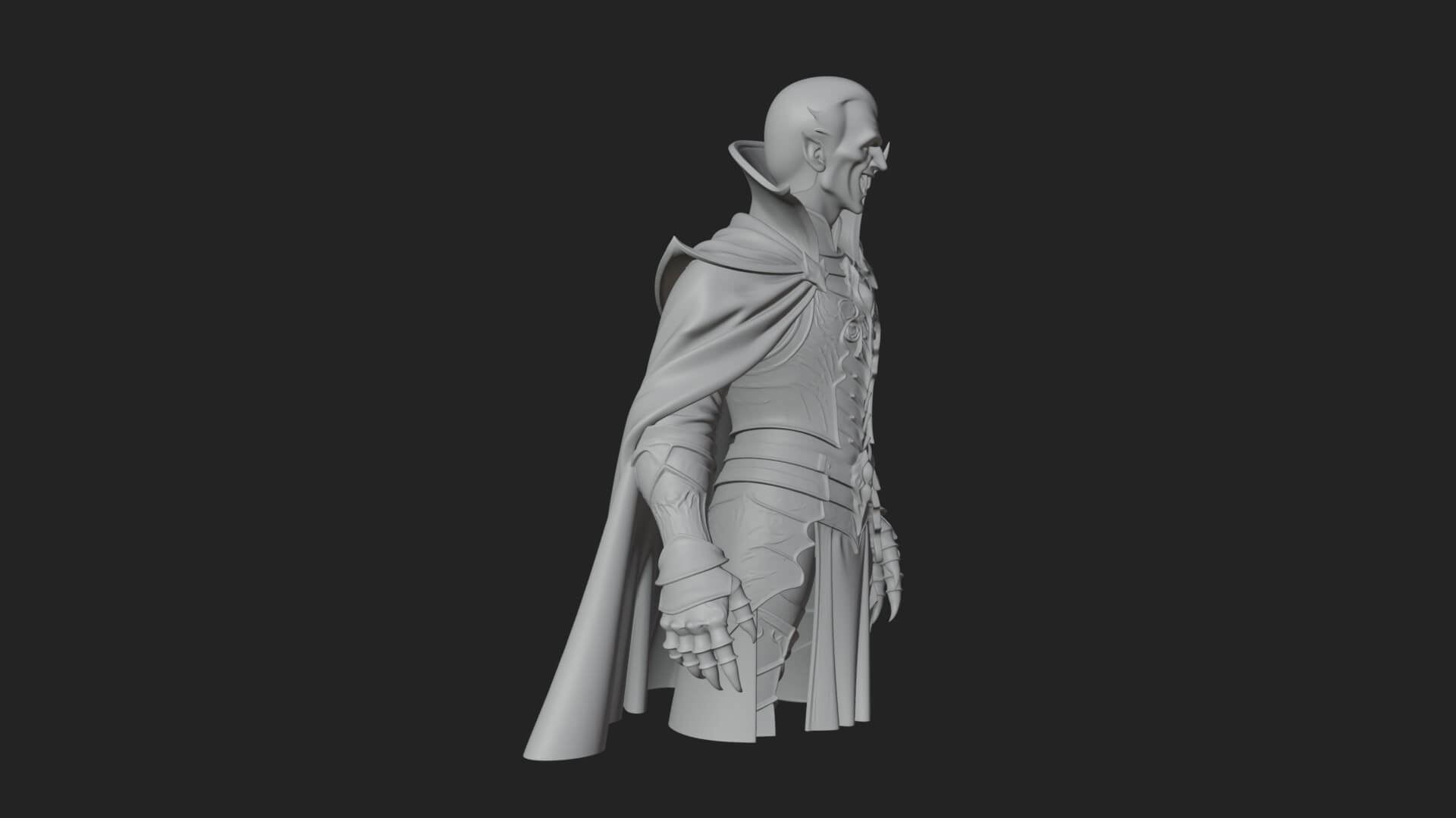 Vampire Lord Statue Design 3 3D Print Model 3D Model
