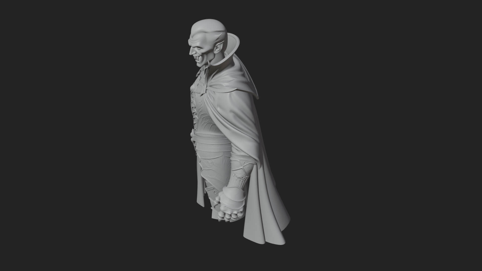 Vampire Lord Statue Design 3 3D Print Model 3D Model