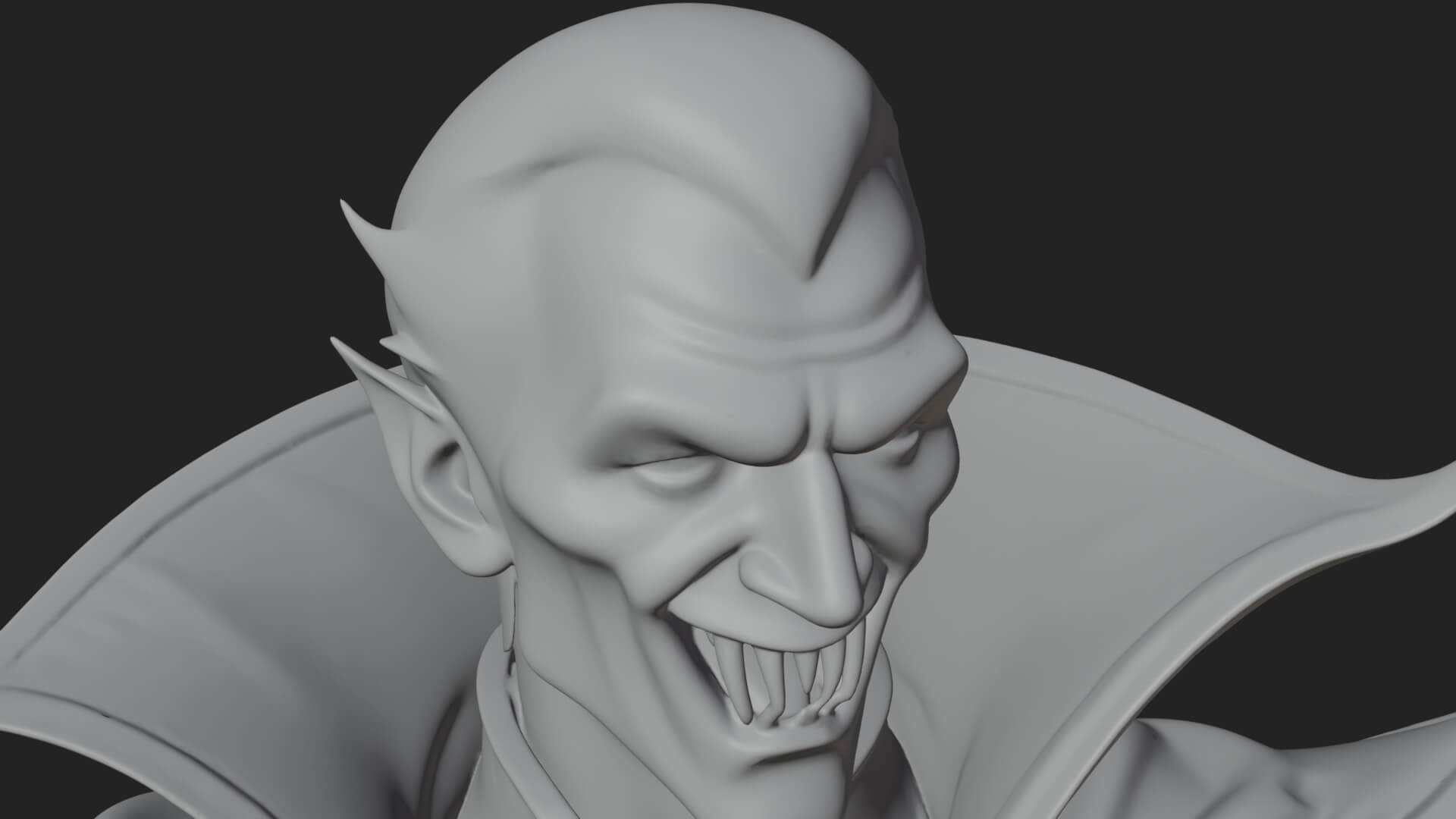 Vampire Lord Statue Design 3 3D Print Model 3D Model