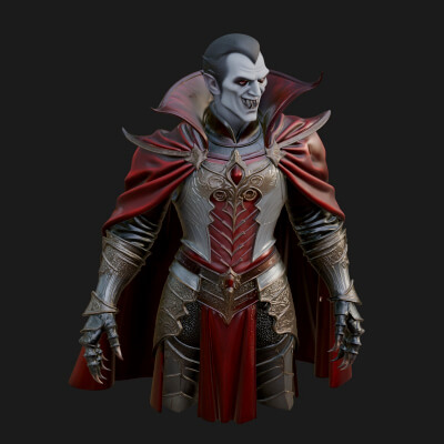 Vampire Lord Statue Design 3 3D Print Model