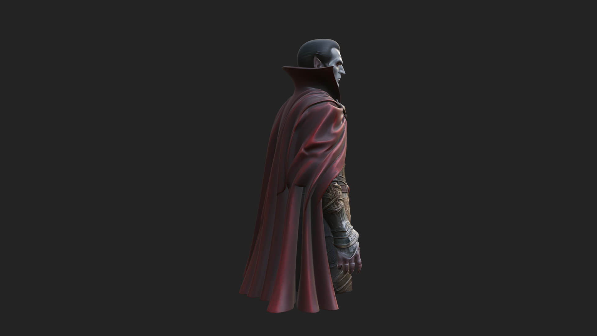 Vampire Lord Statue Design 4 3D Print Model 3D Model
