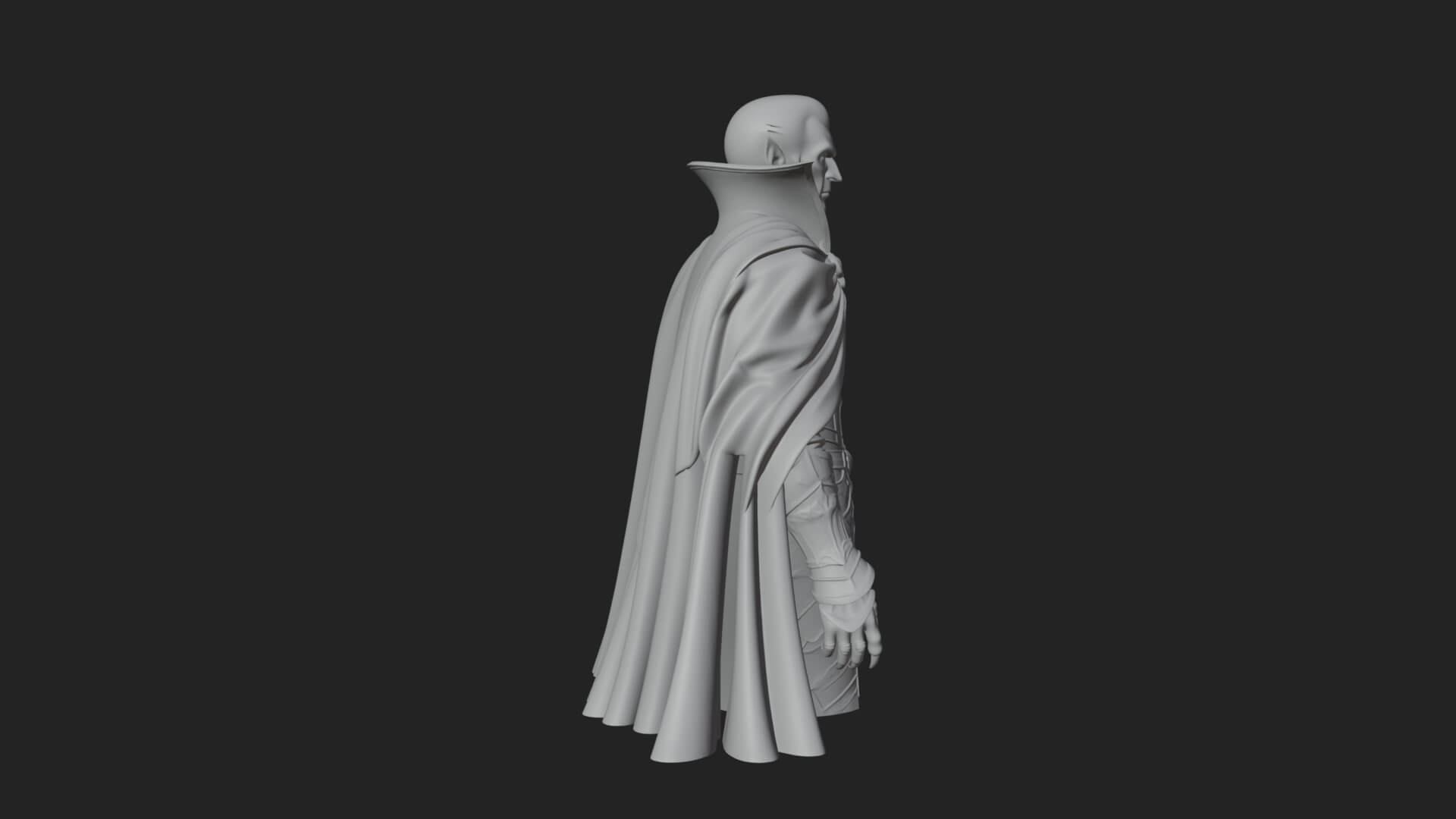 Vampire Lord Statue Design 4 3D Print Model 3D Model