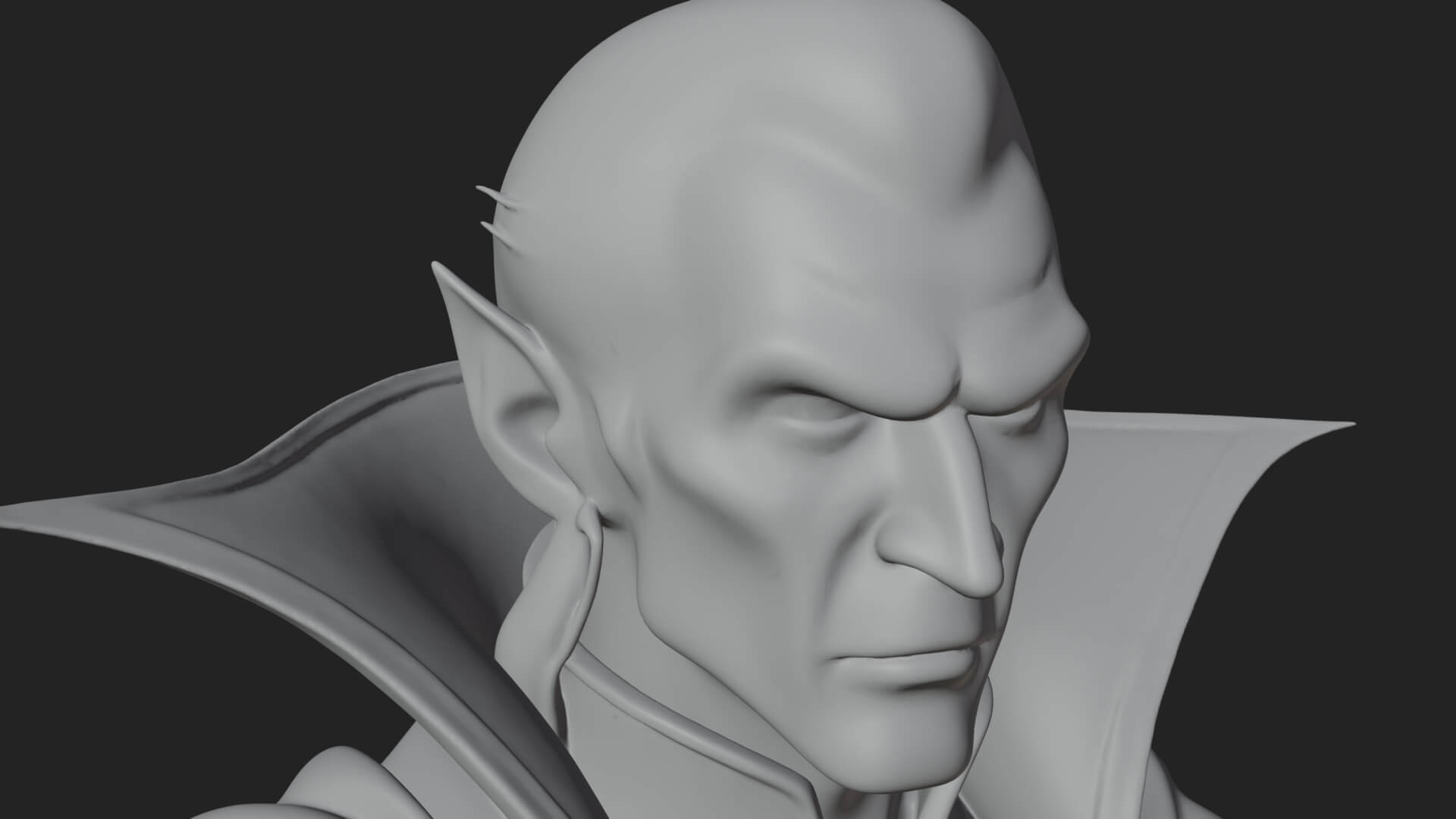 Vampire Lord Statue Design 4 3D Print Model 3D Model