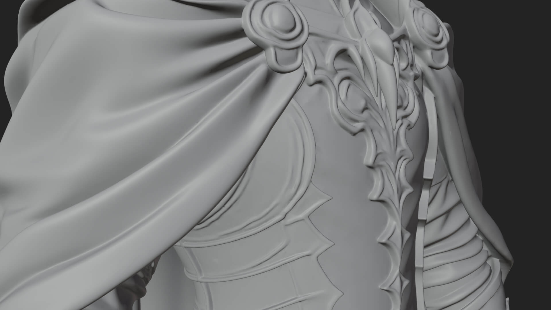 Vampire Lord Statue Design 4 3D Print Model 3D Model