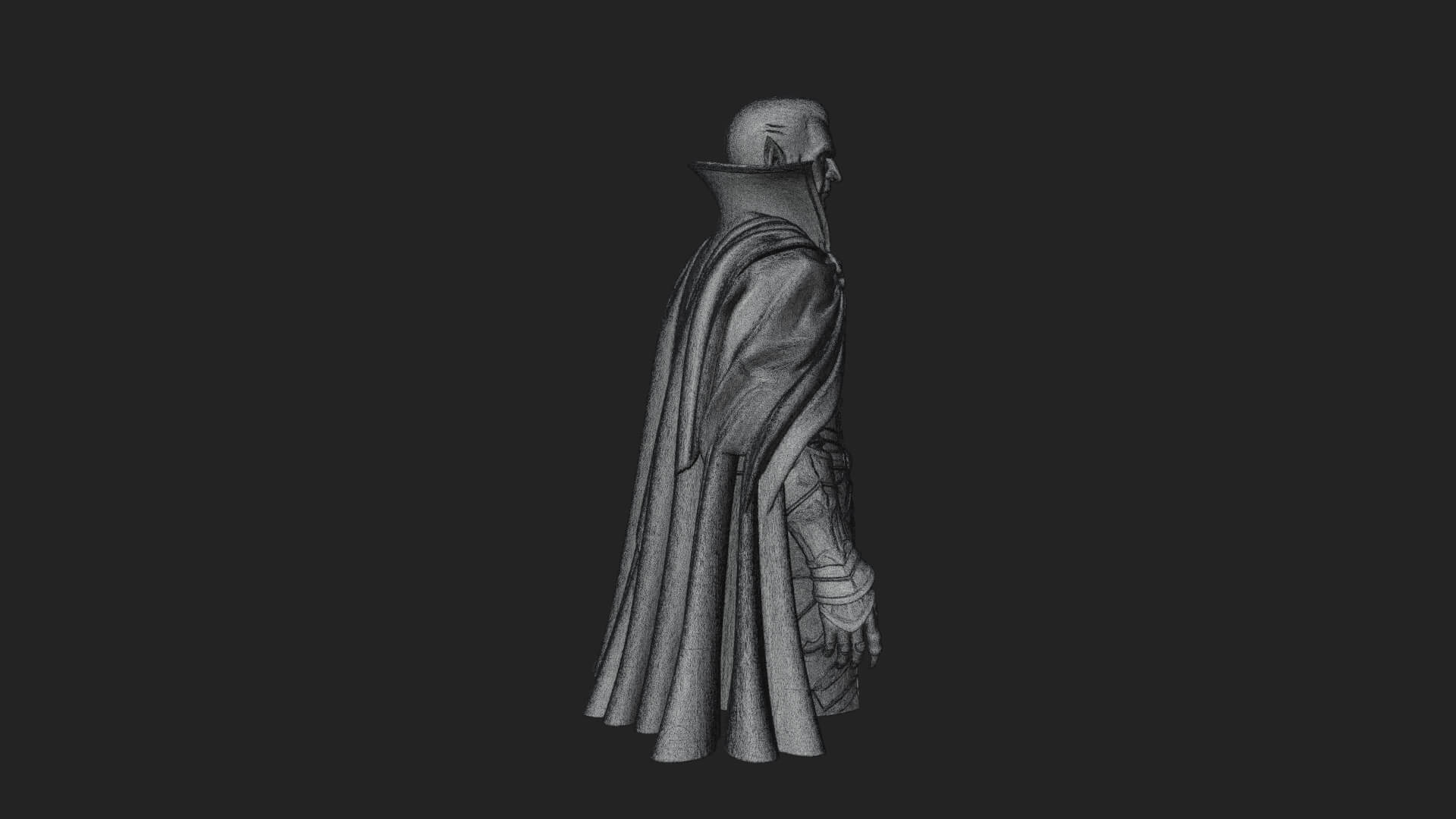 Vampire Lord Statue Design 4 3D Print Model 3D Model