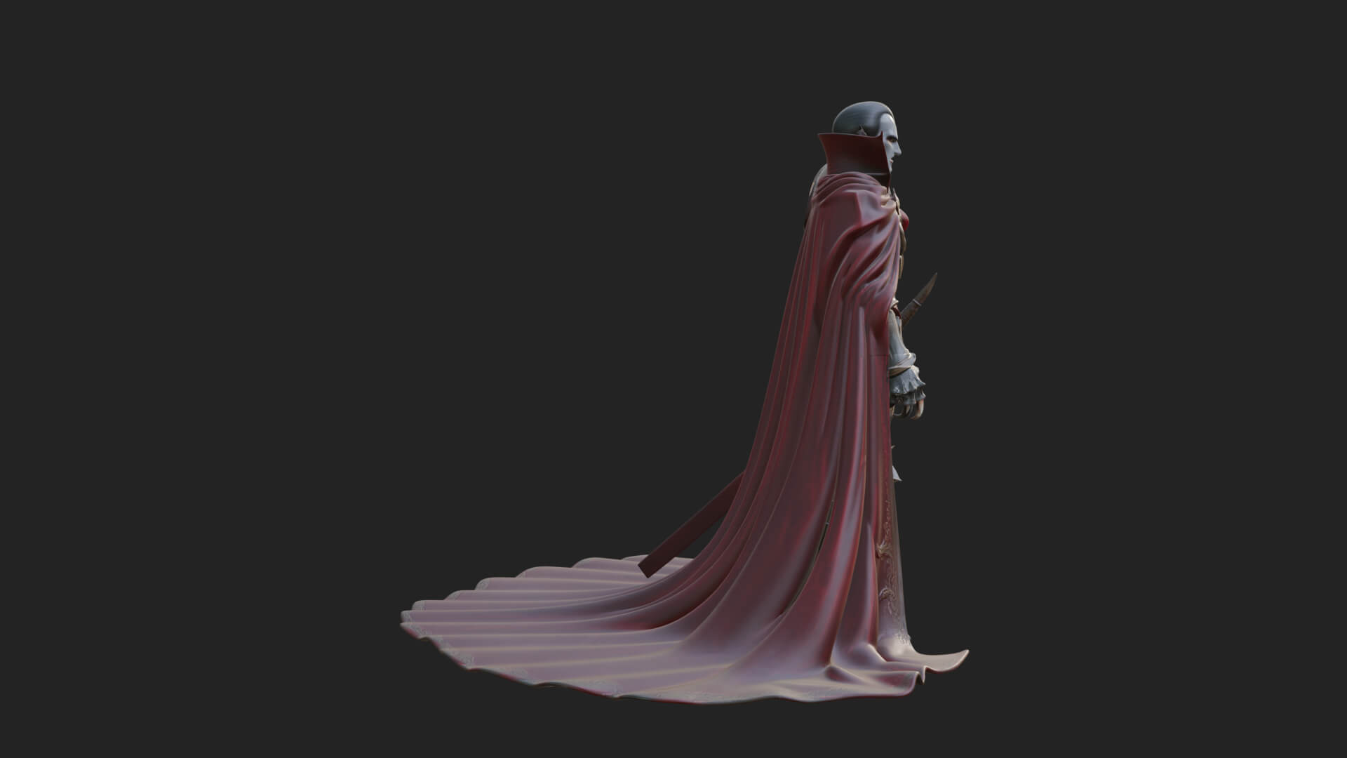 Vampire Lord Statue Design 5 3D Print Model 3D Model