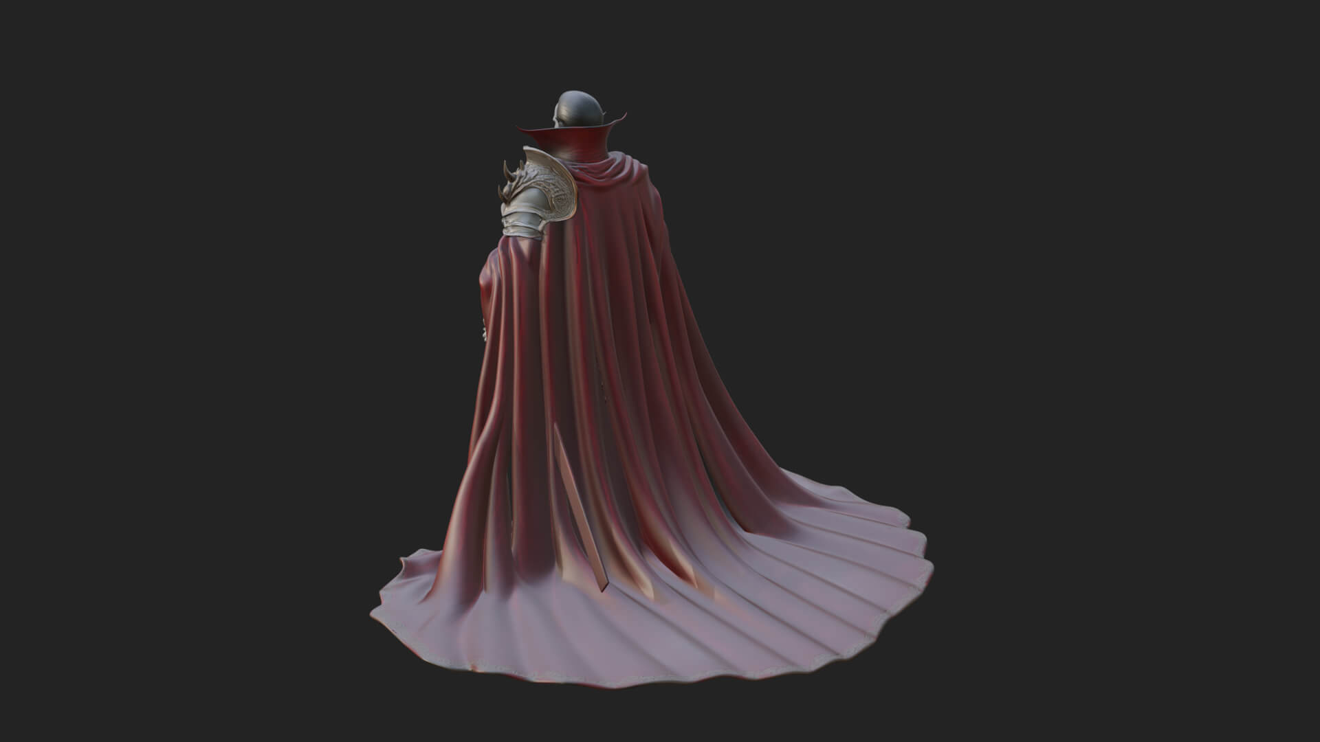Vampire Lord Statue Design 5 3D Print Model 3D Model