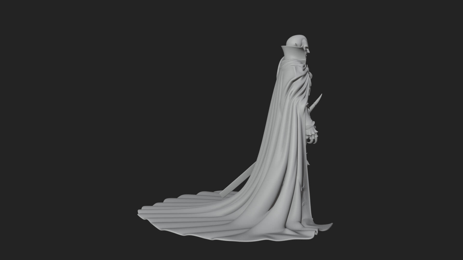 Vampire Lord Statue Design 5 3D Print Model 3D Model
