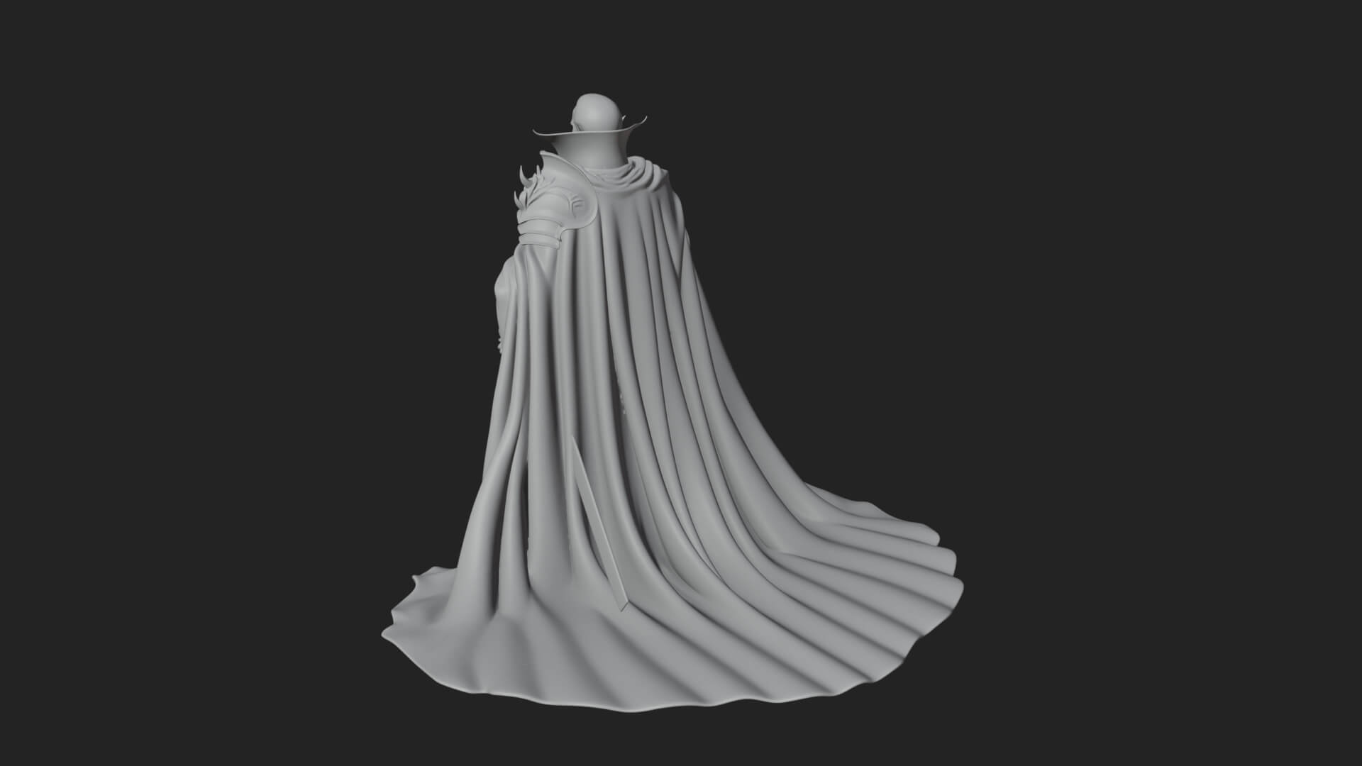 Vampire Lord Statue Design 5 3D Print Model 3D Model