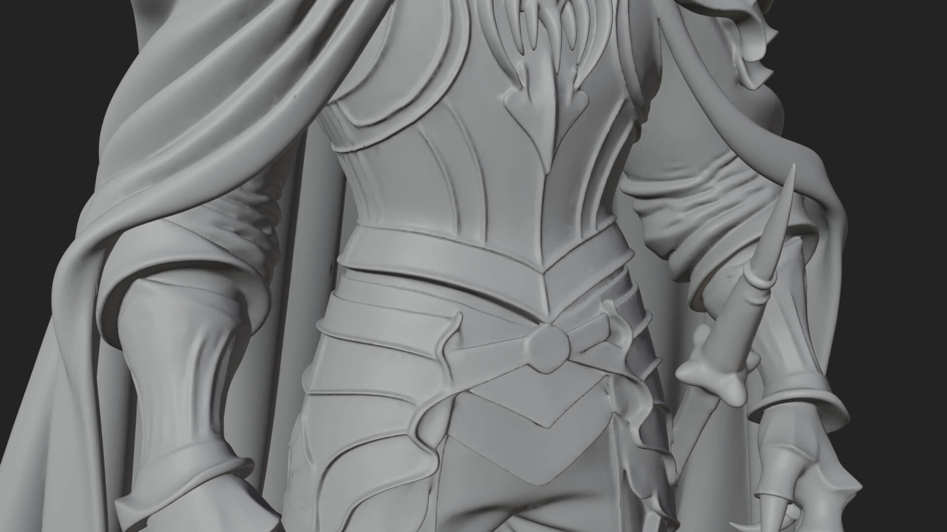 Vampire Lord Statue Design 5 3D Print Model 3D Model