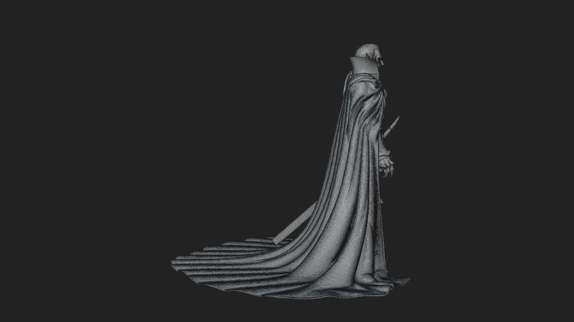Vampire Lord Statue Design 5 3D Print Model 3D Model