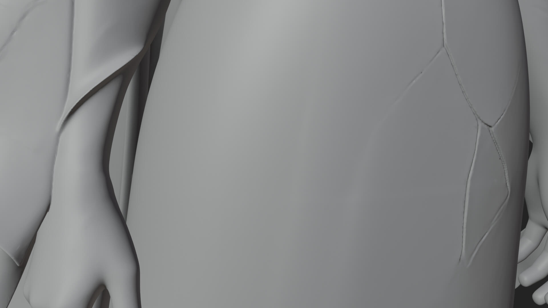 Veiled Ghost Bride Statue Design 2 3D Print Model 3D Model