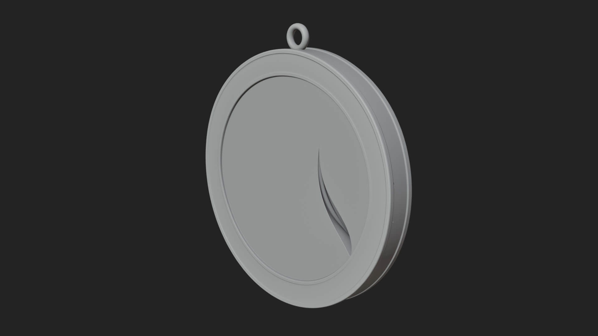 Veiled Madonna Oval Relief Plaque Design 5 3D Print Model 3D Model