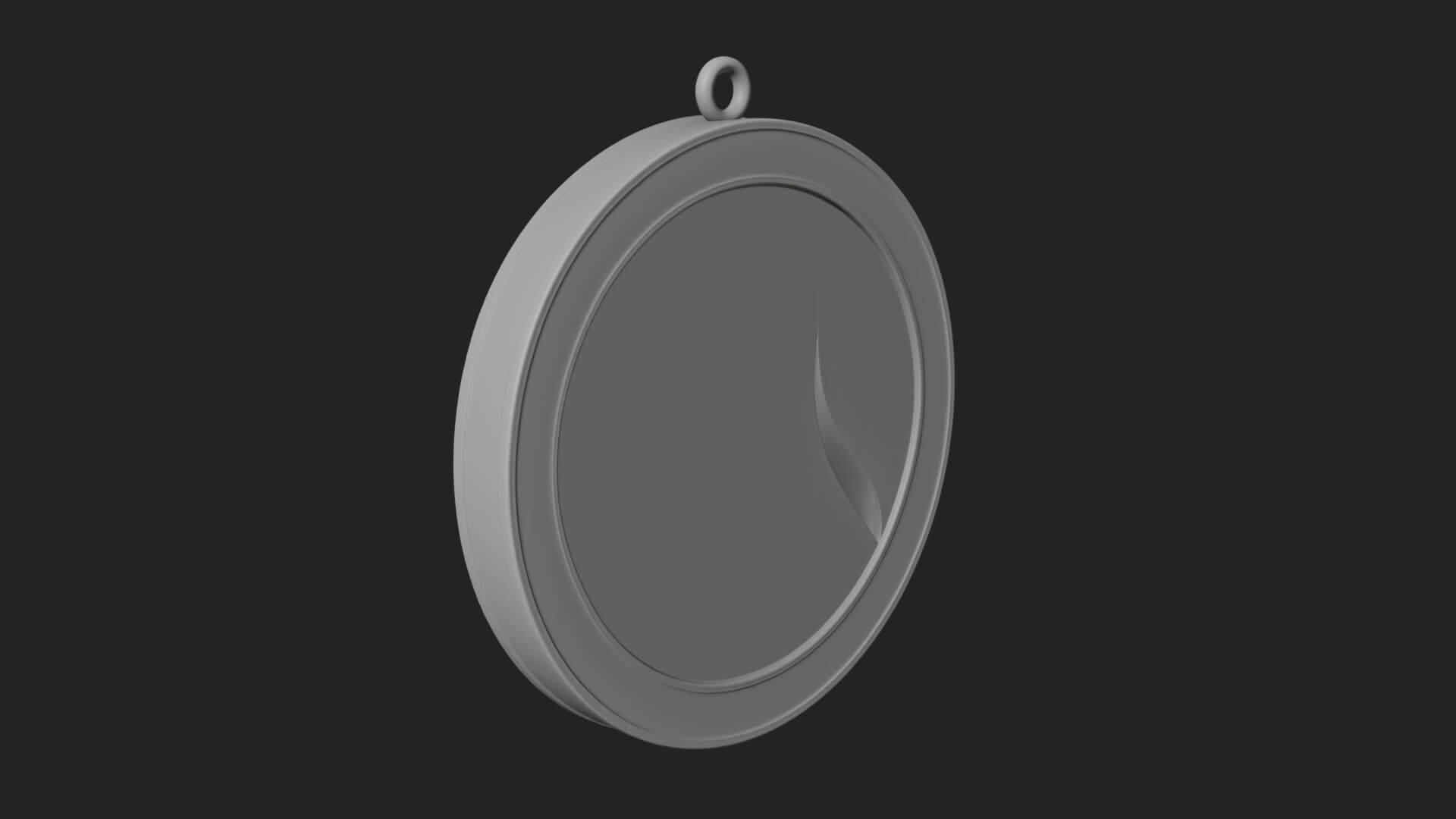 Veiled Madonna Oval Relief Plaque Design 5 3D Print Model 3D Model