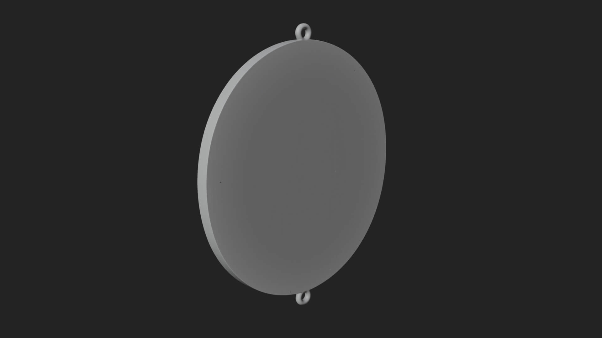 Veiled Nun Oval Relief Plaque Design 1 3D Print Model 3D Model
