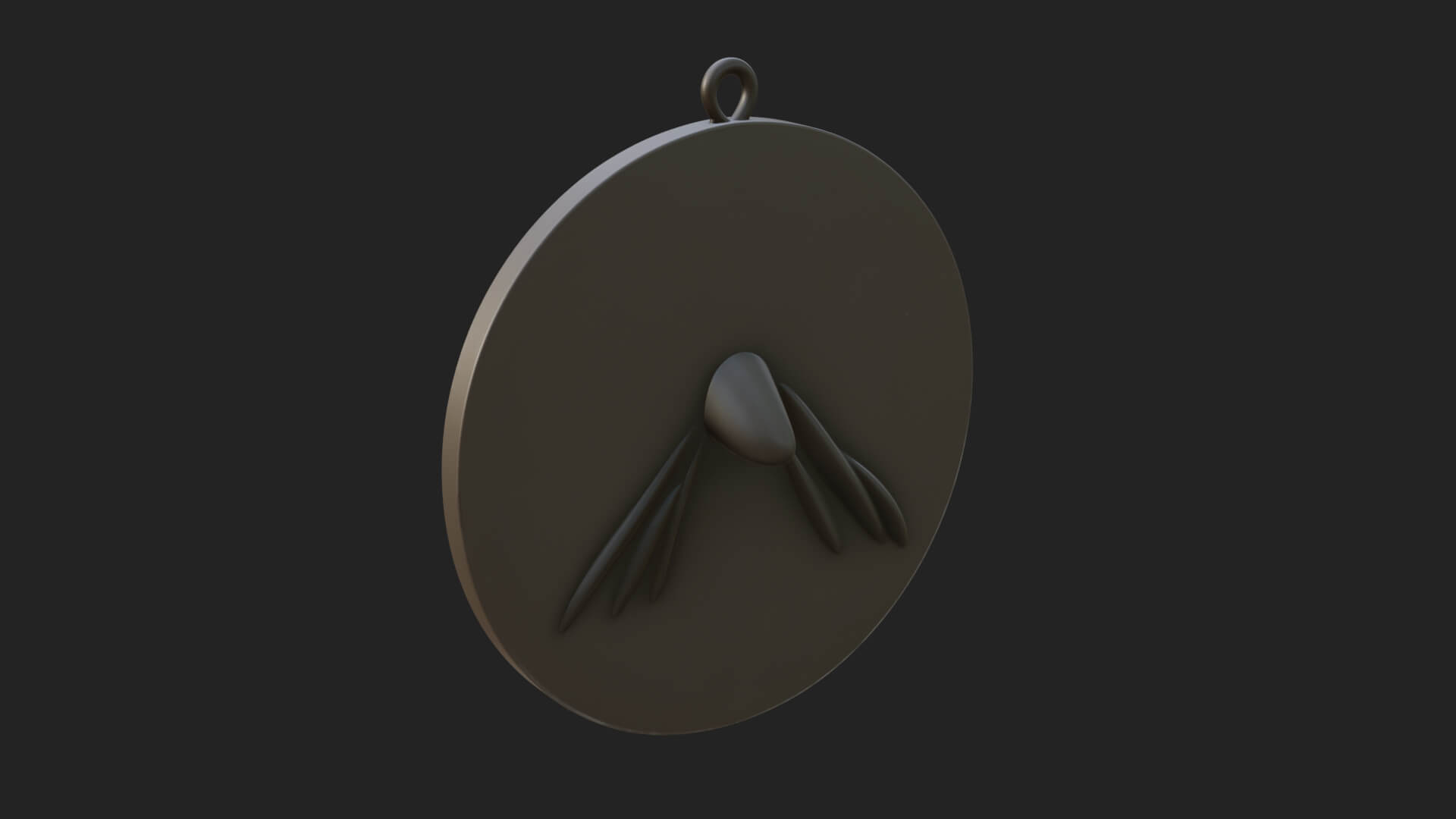 Veiled Nun Oval Relief Plaque Design 3 3D Print Model 3D Model