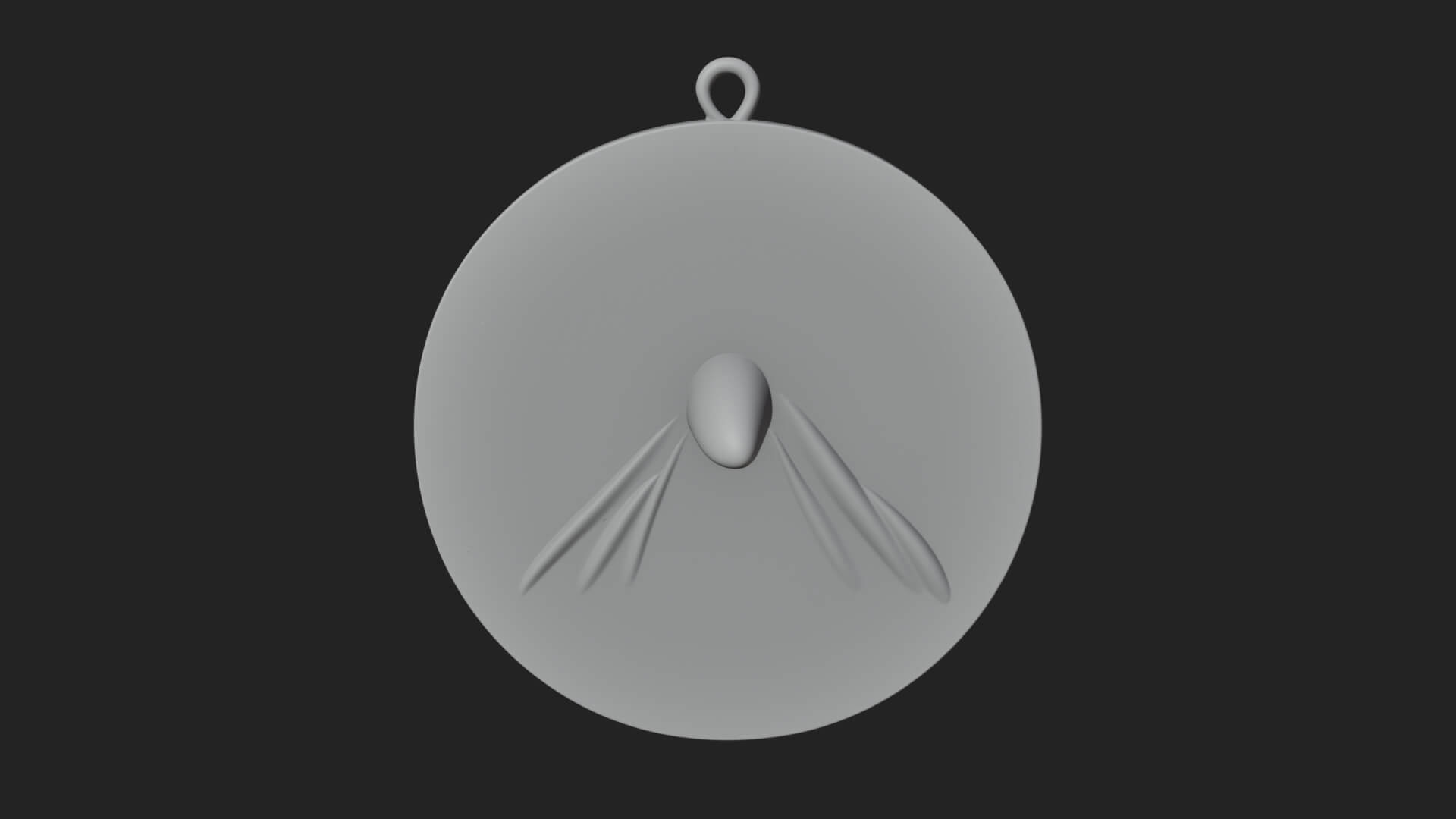 Veiled Nun Oval Relief Plaque Design 3 3D Print Model 3D Model