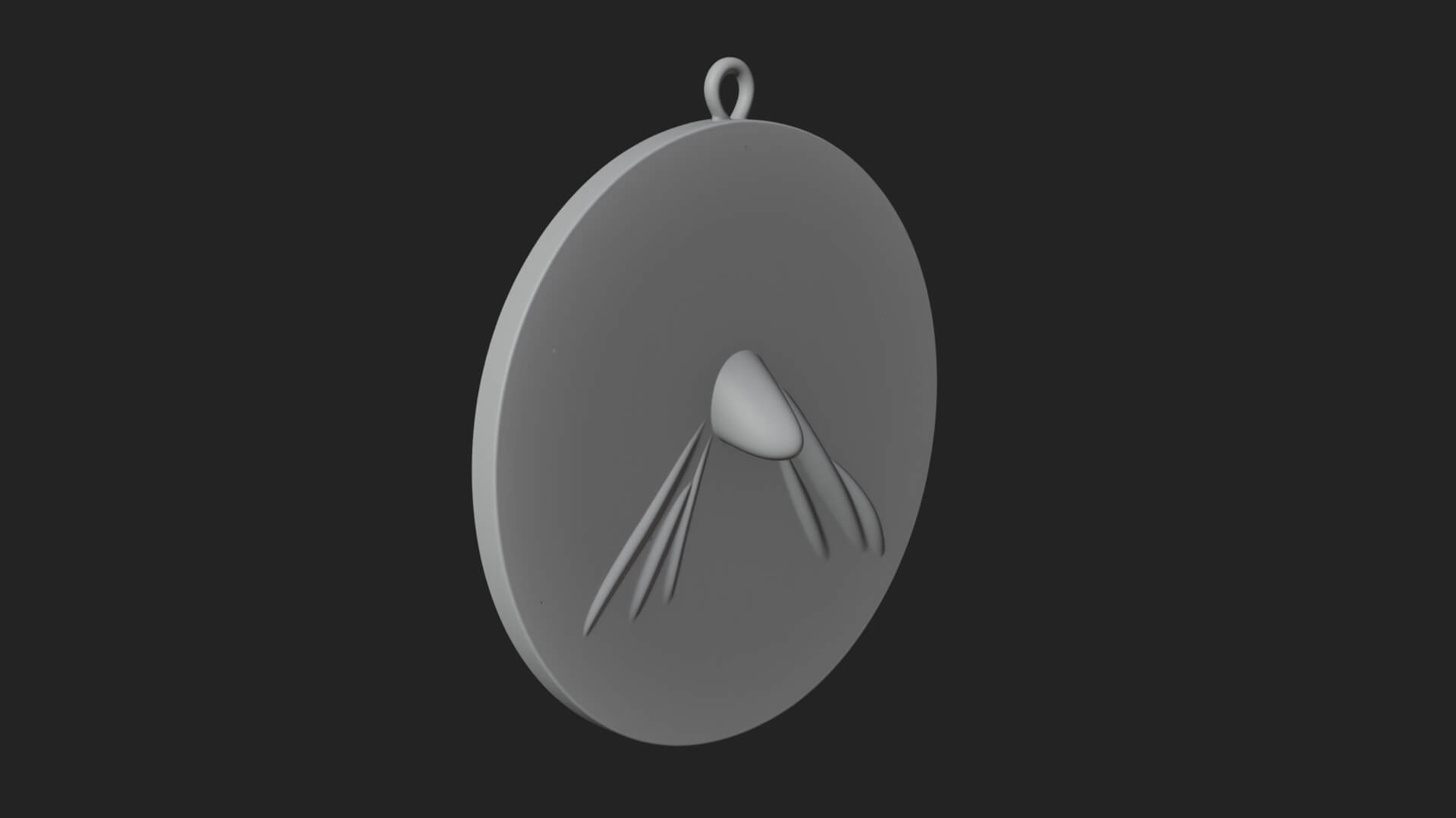 Veiled Nun Oval Relief Plaque Design 3 3D Print Model 3D Model