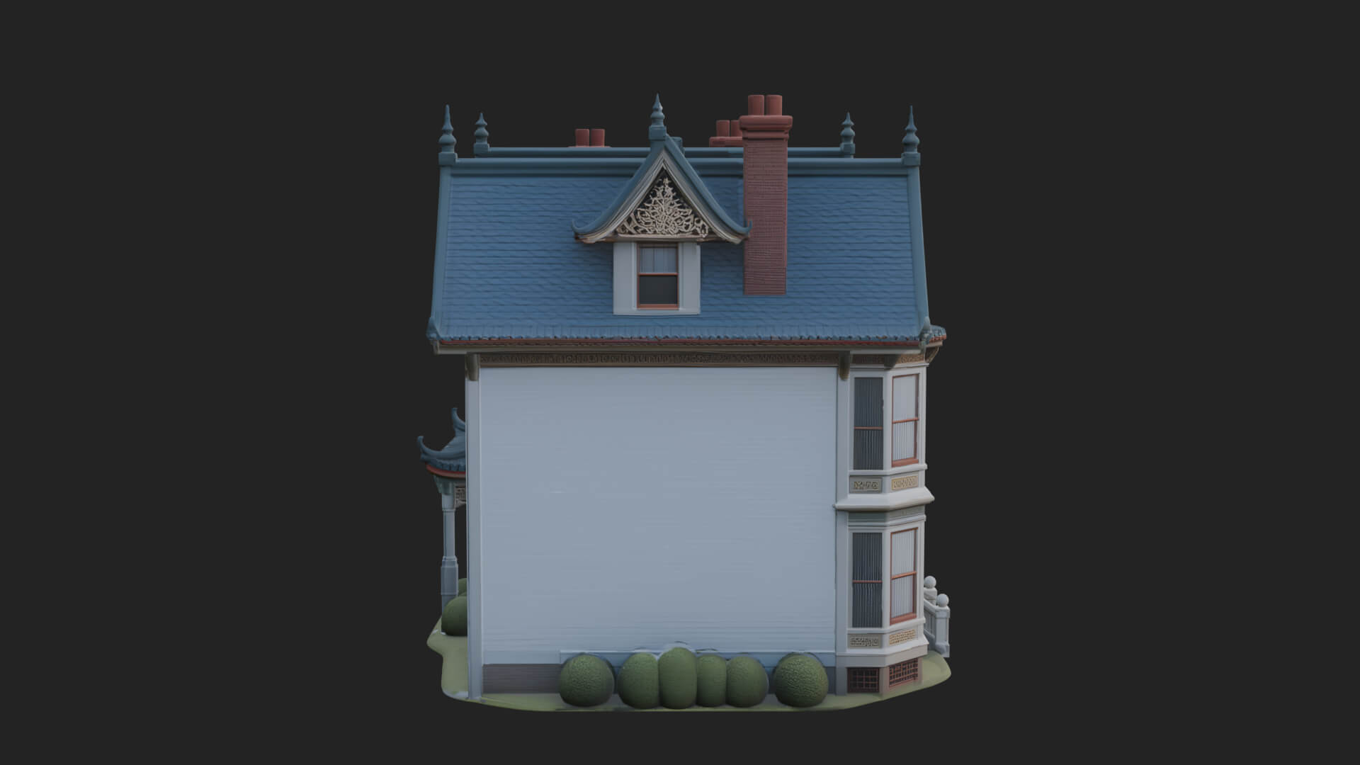 Victorian House Design 4 3D Print Model 3D Model