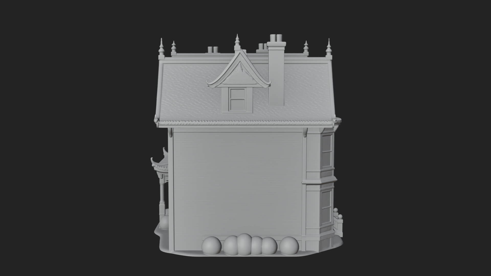 Victorian House Design 4 3D Print Model 3D Model