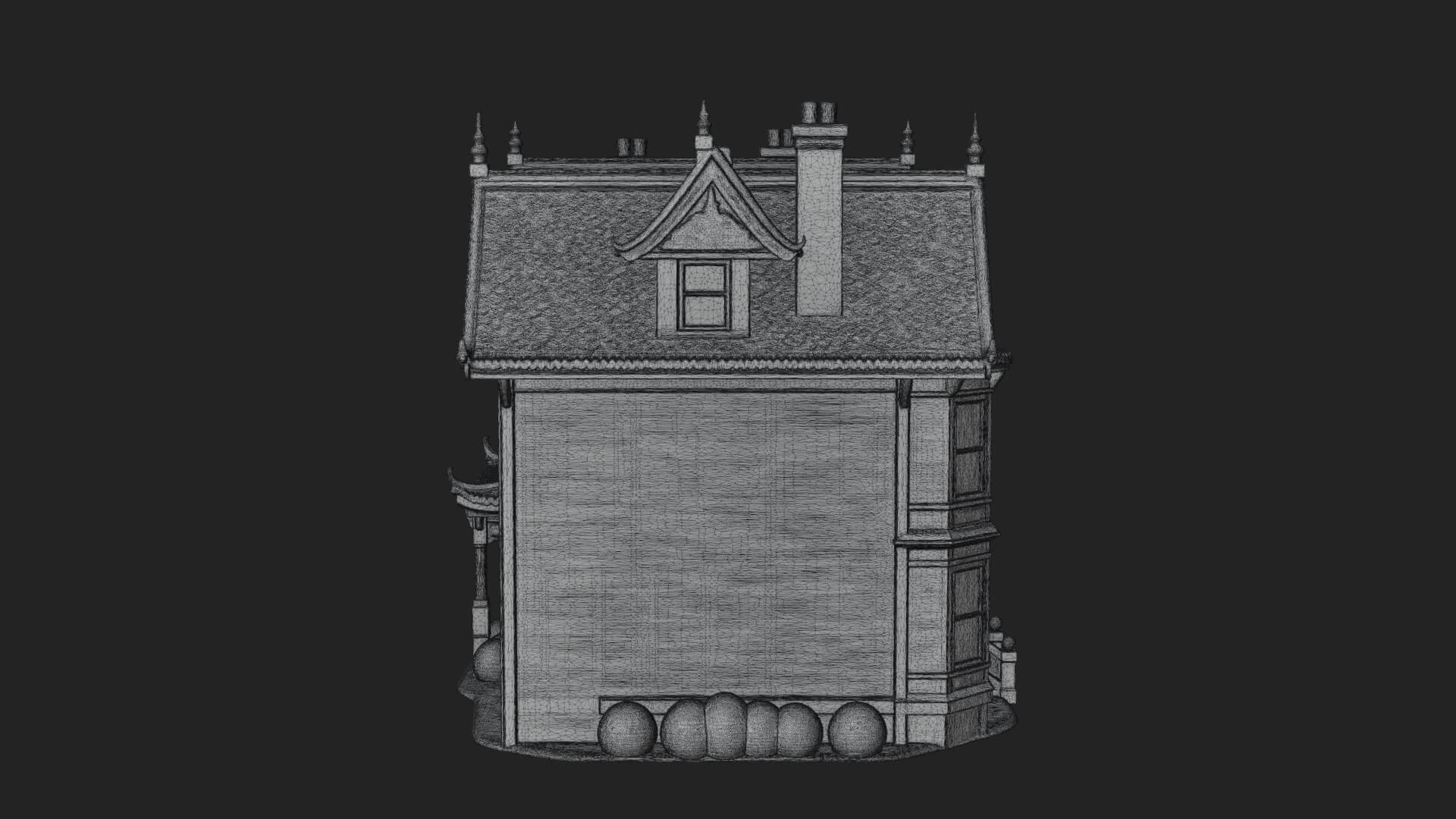 Victorian House Design 4 3D Print Model 3D Model