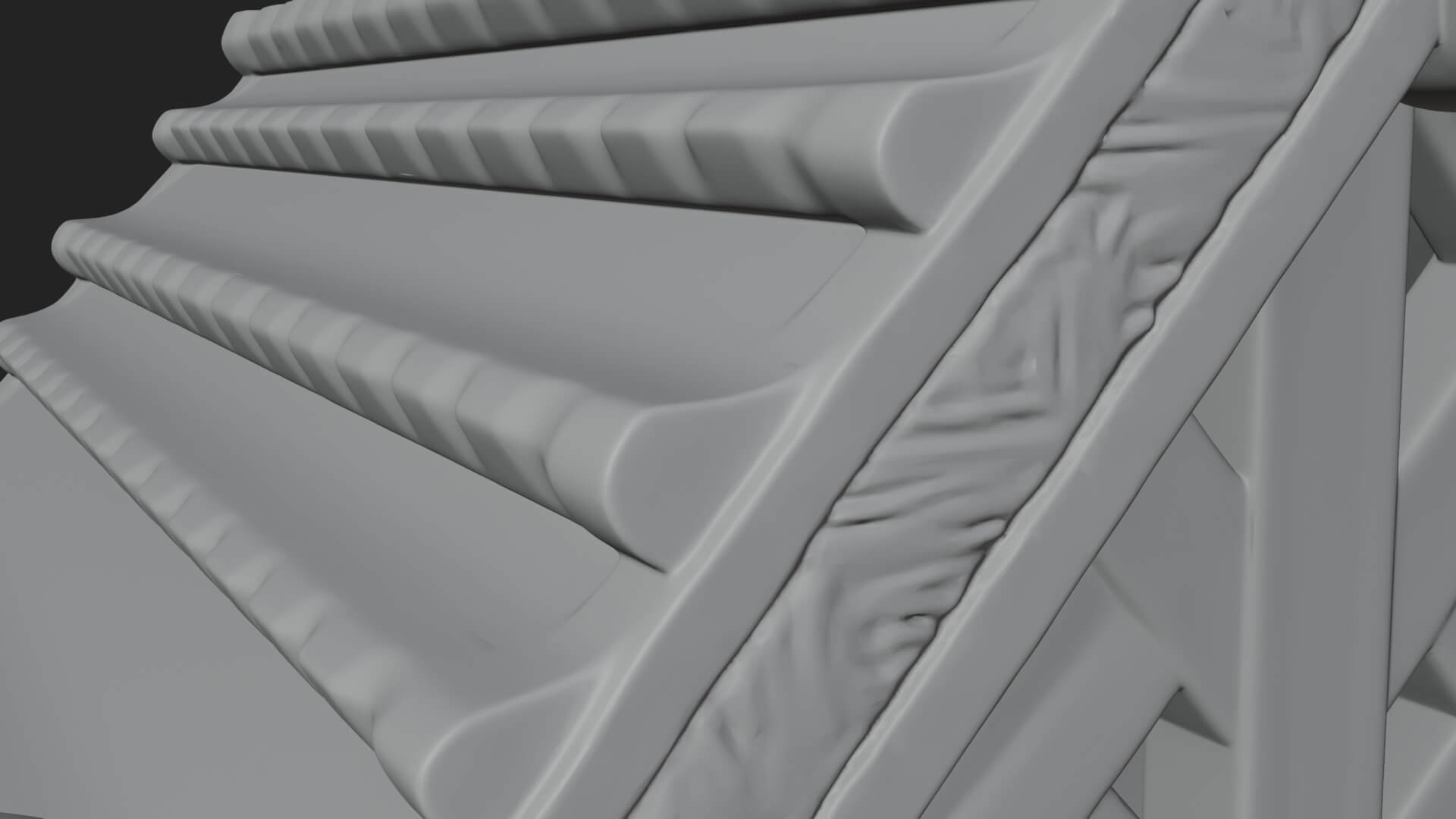 Viking Stave Hall Temple Design 1 3D Print Model 3D Model