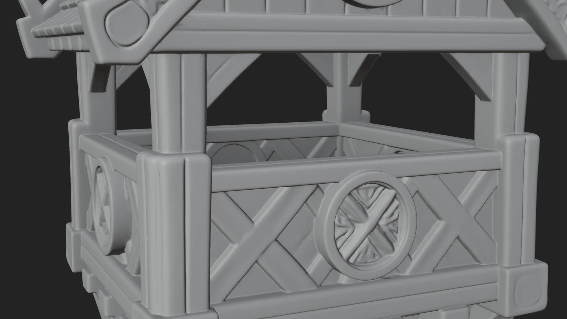 Viking Timber Watchtower Design 2 3D Print Model 3D Model