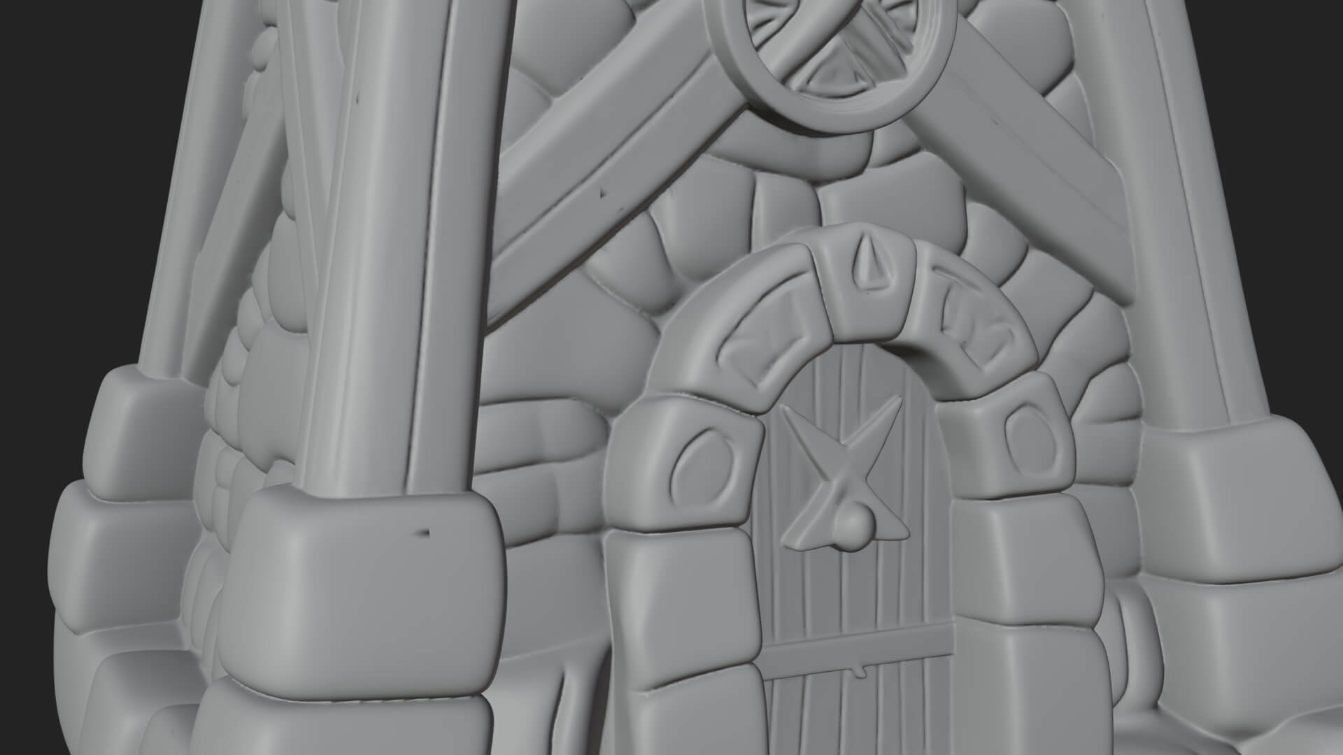 Viking Timber Watchtower Design 2 3D Print Model 3D Model