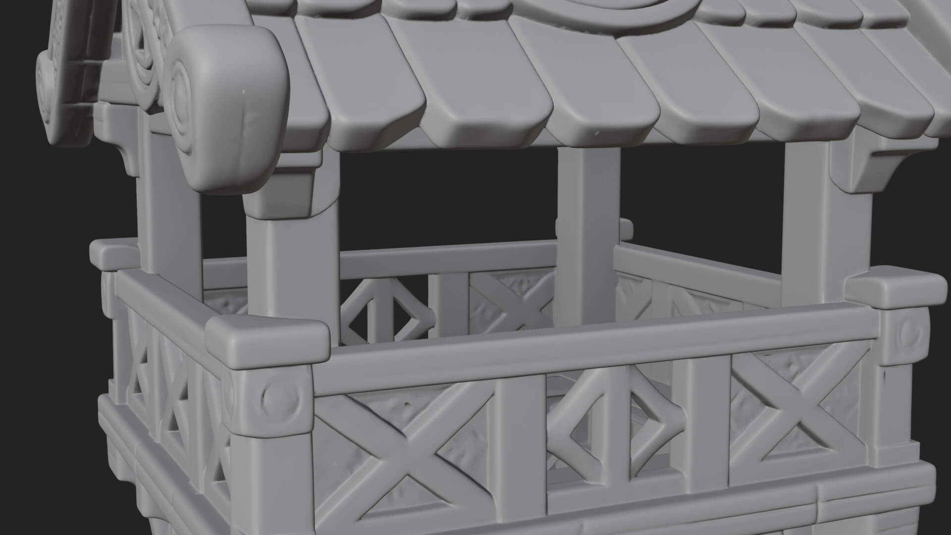 Viking Timber Watchtower Design 3 3D Print Model 3D Model