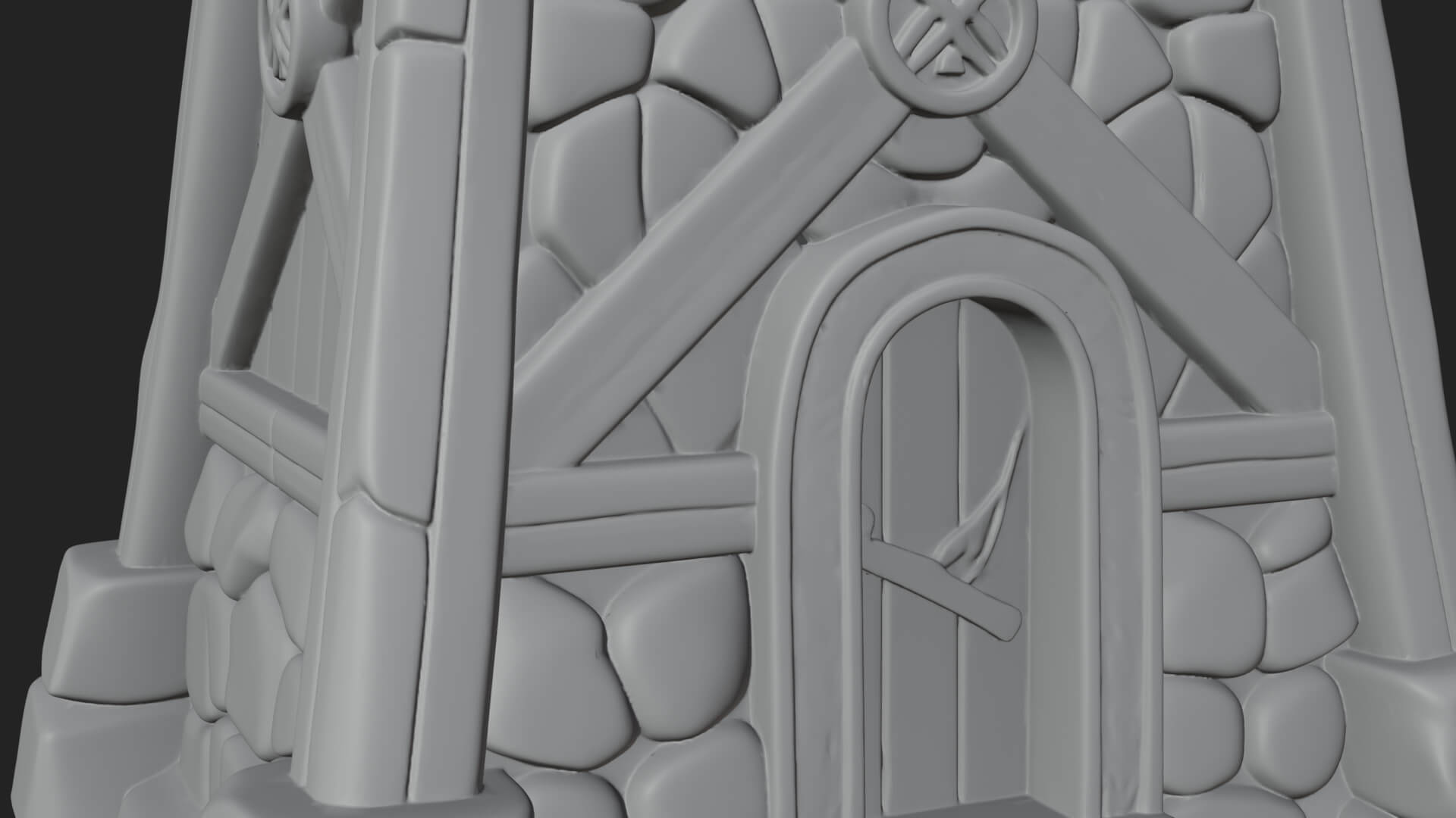 Viking Timber Watchtower Design 3 3D Print Model 3D Model