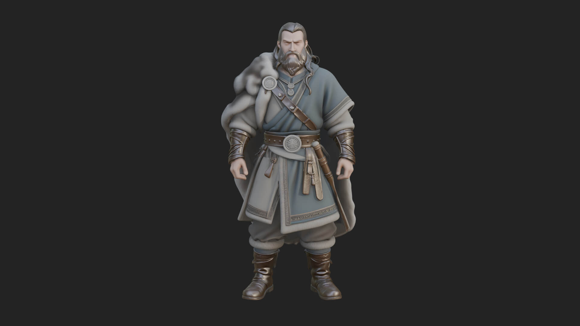 Viking Warrior Statue Design 10 3D Print Model 3D Model