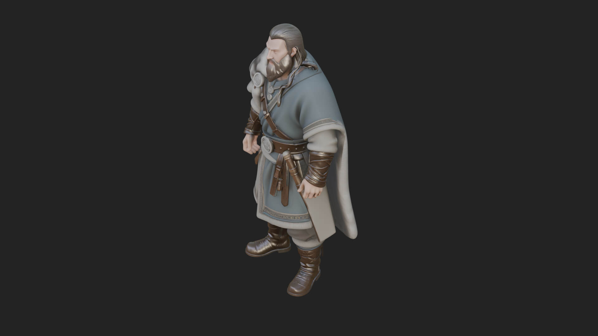 Viking Warrior Statue Design 10 3D Print Model 3D Model