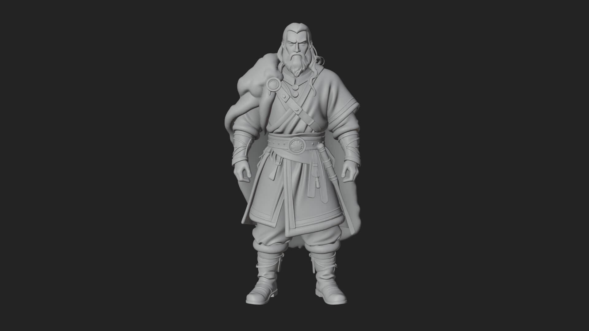 Viking Warrior Statue Design 10 3D Print Model 3D Model