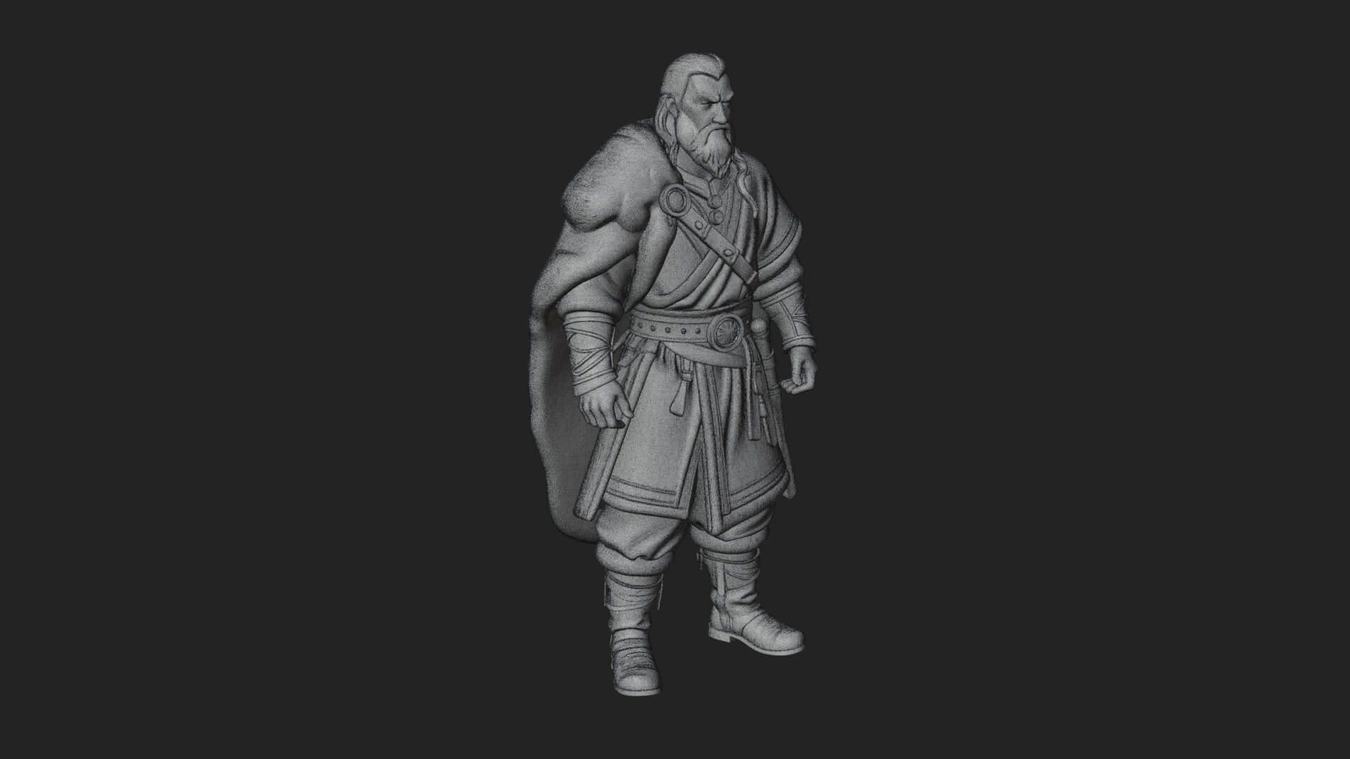 Viking Warrior Statue Design 10 3D Print Model 3D Model