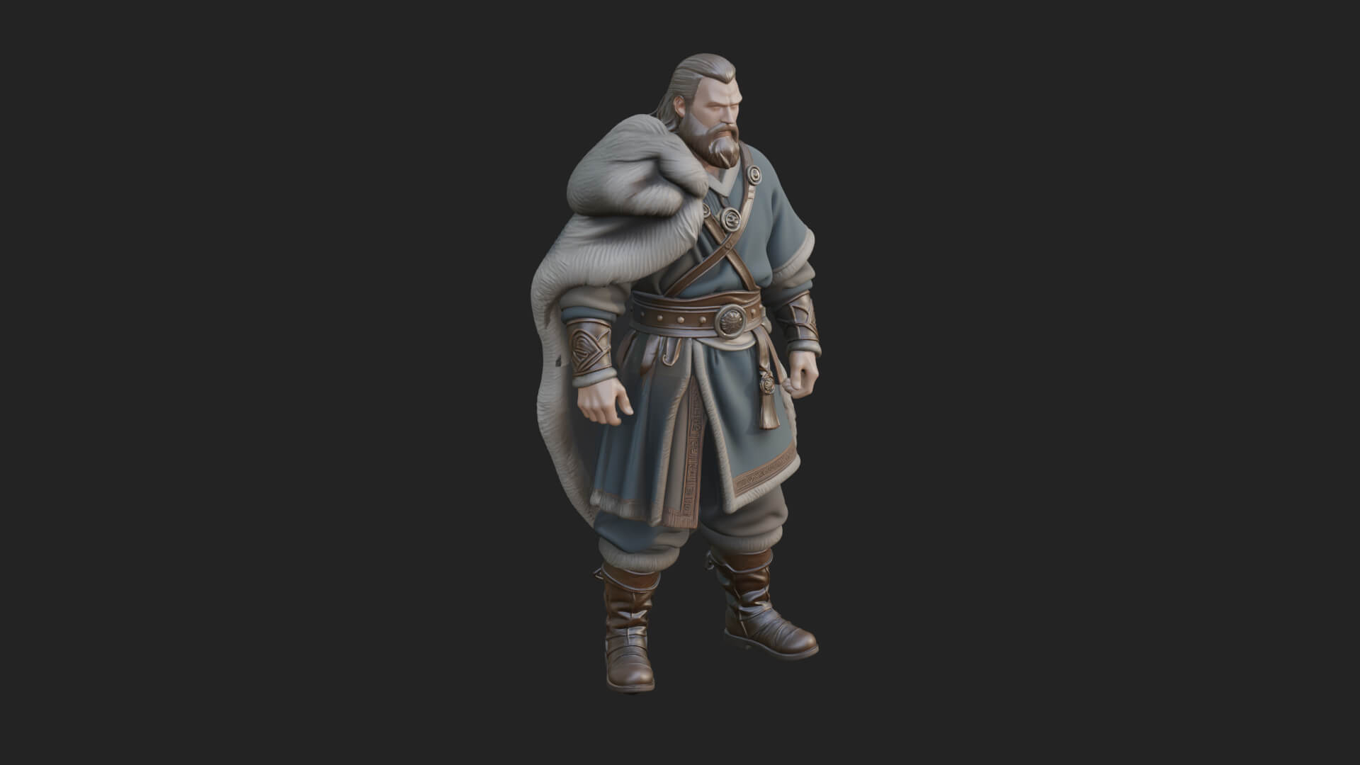 Viking Warrior Statue Design 11 3D Print Model 3D Model