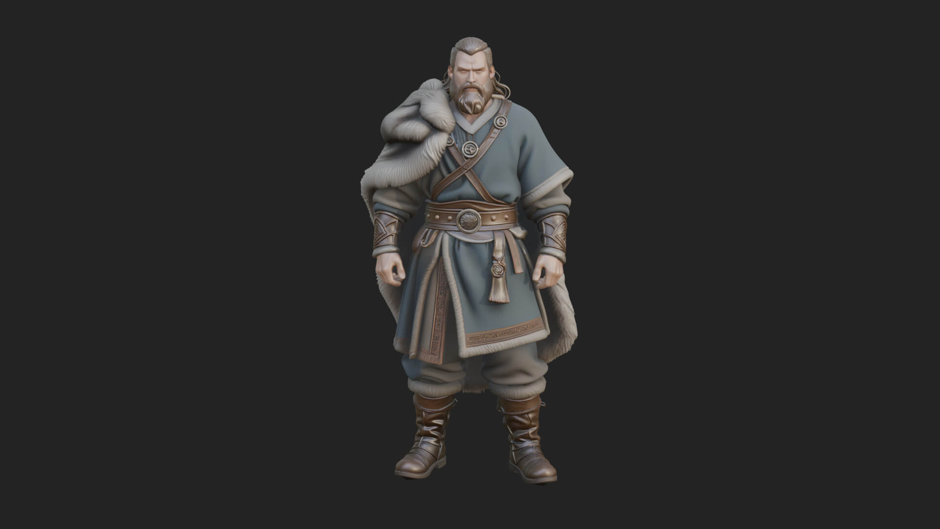 Viking Warrior Statue Design 11 3D Print Model 3D Model