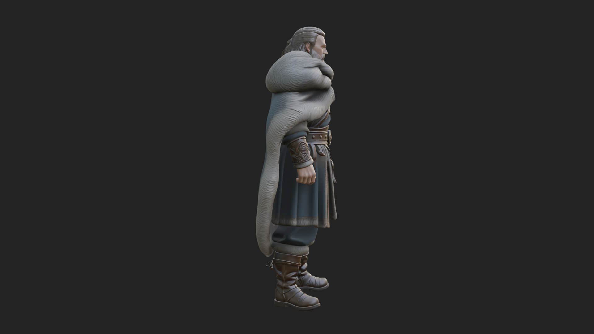 Viking Warrior Statue Design 11 3D Print Model 3D Model