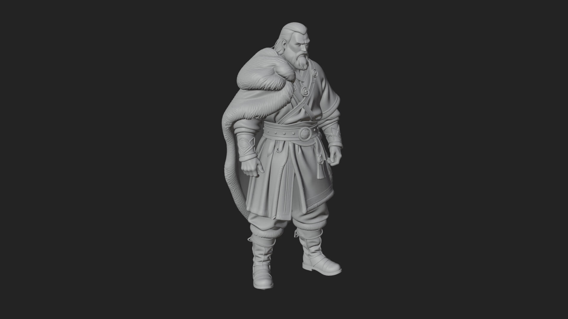 Viking Warrior Statue Design 11 3D Print Model 3D Model