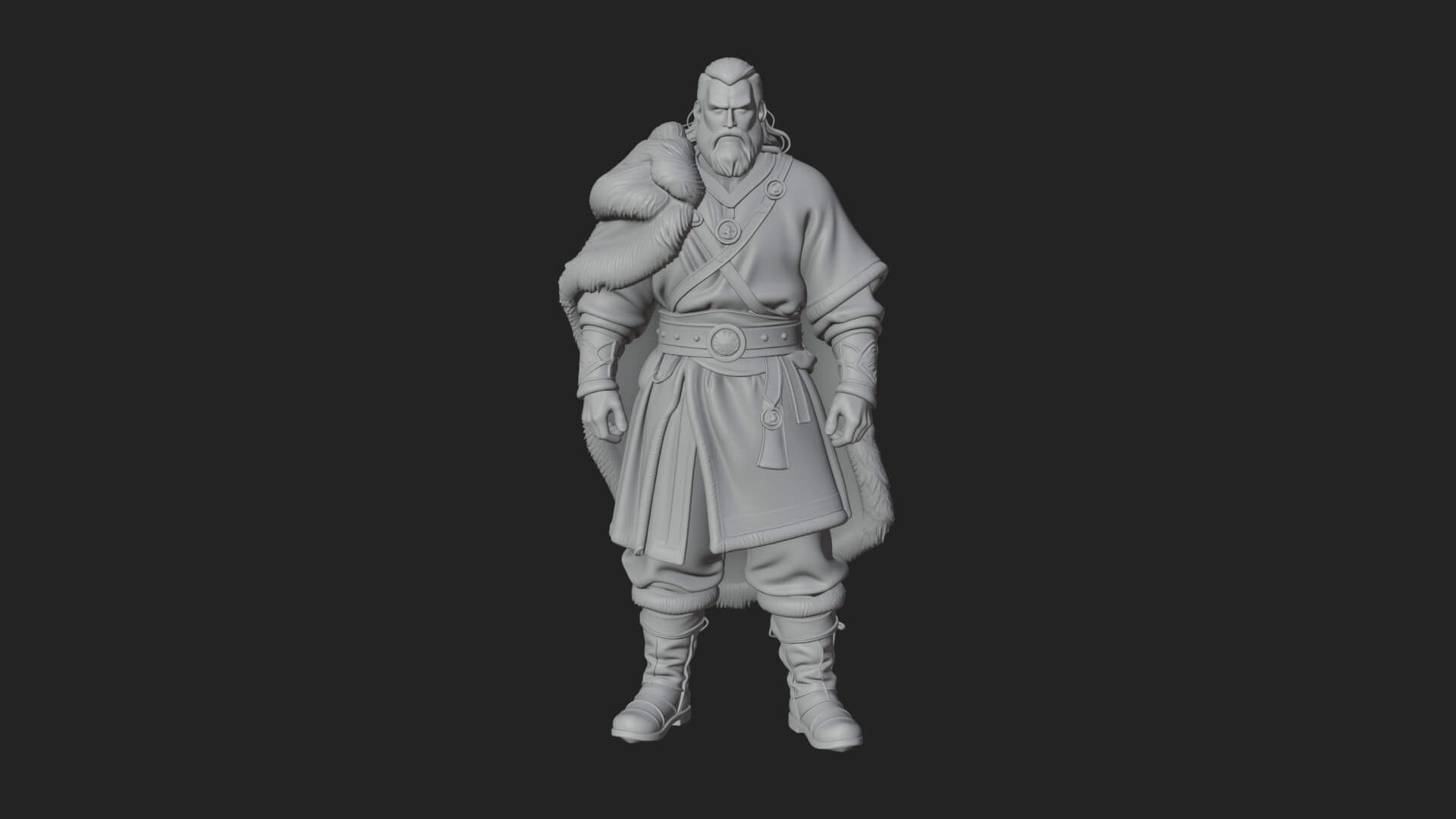 Viking Warrior Statue Design 11 3D Print Model 3D Model