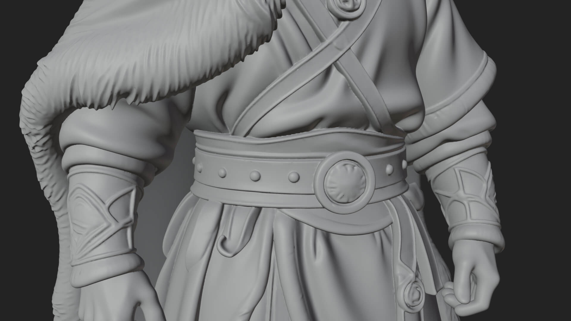 Viking Warrior Statue Design 11 3D Print Model 3D Model