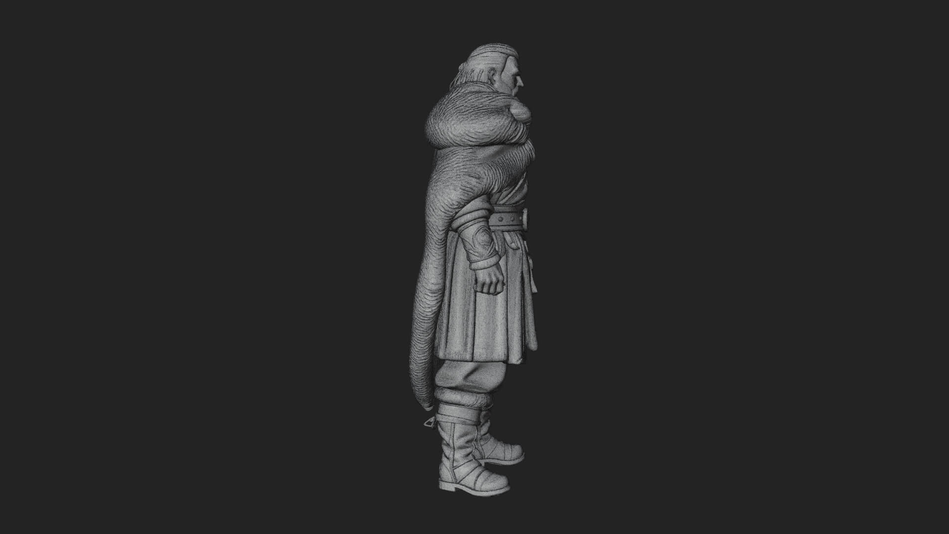 Viking Warrior Statue Design 11 3D Print Model 3D Model