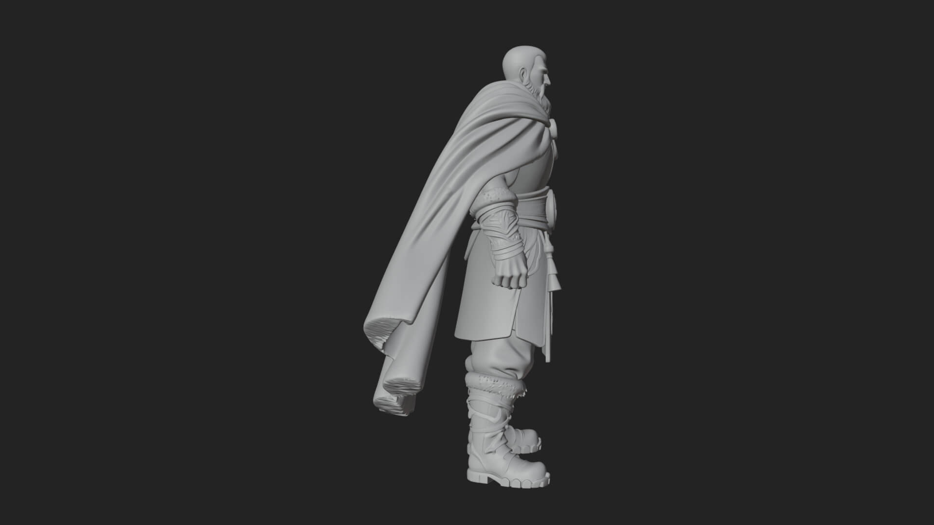 Viking Warrior Statue Design 12 3D Print Model 3D Model