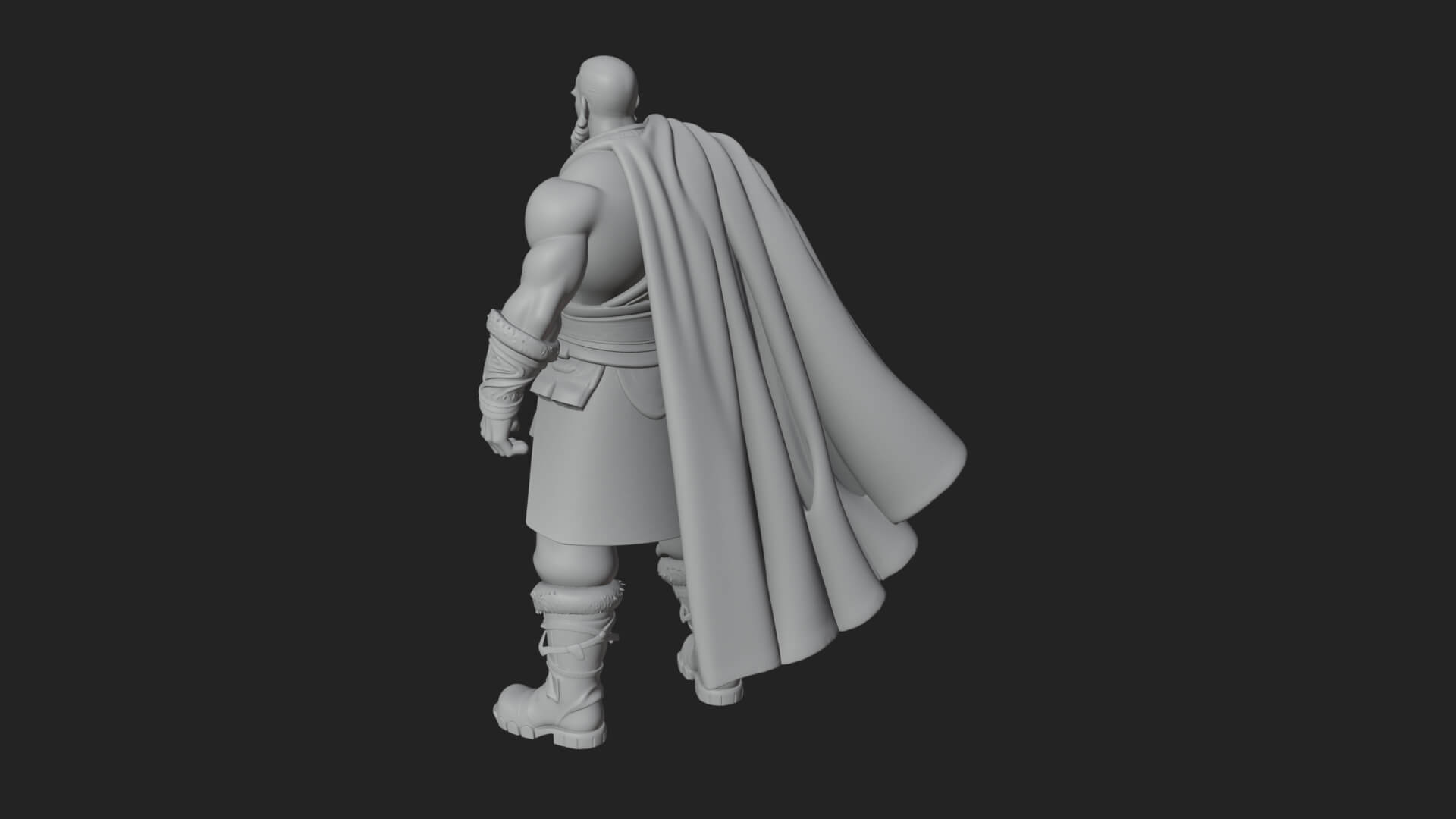 Viking Warrior Statue Design 12 3D Print Model 3D Model