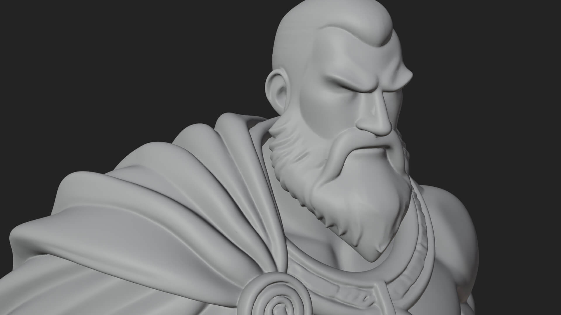 Viking Warrior Statue Design 12 3D Print Model 3D Model
