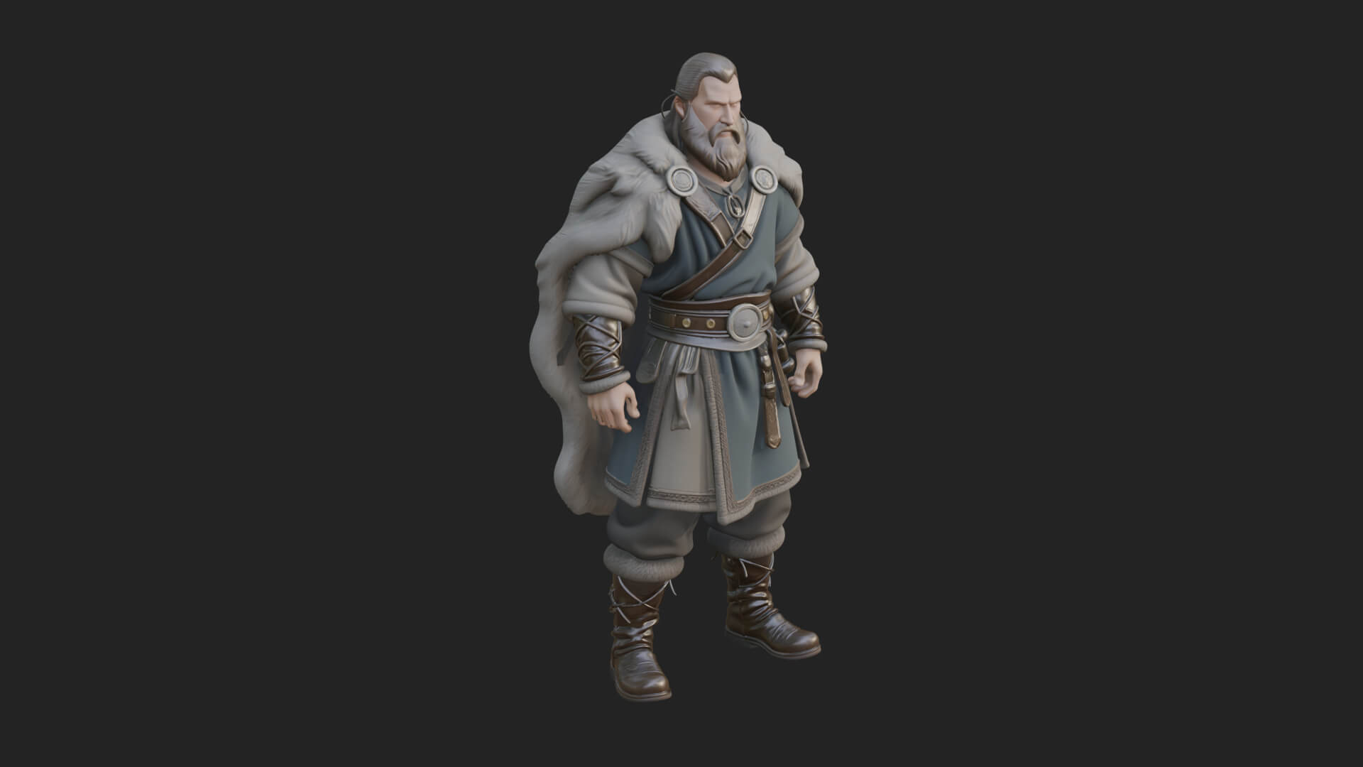 Viking Warrior Statue Design 5 3D Print Model 3D Model