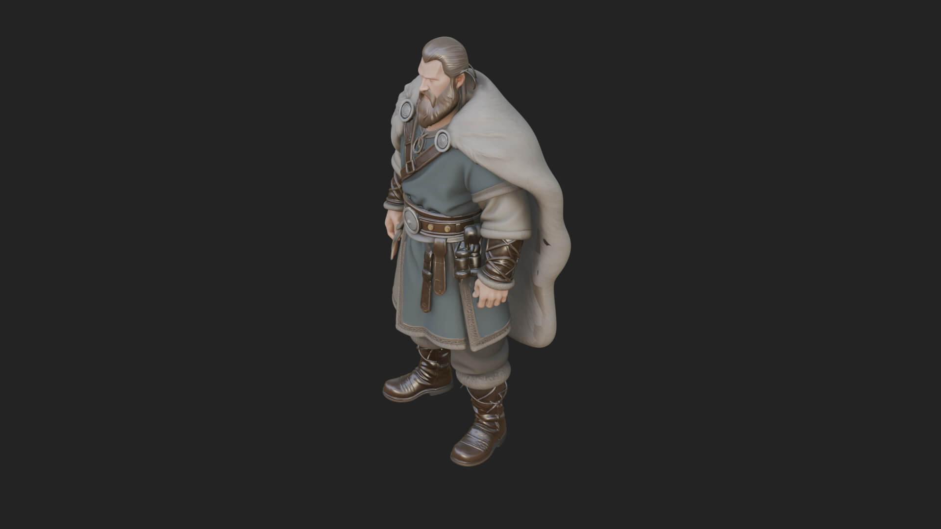 Viking Warrior Statue Design 5 3D Print Model 3D Model