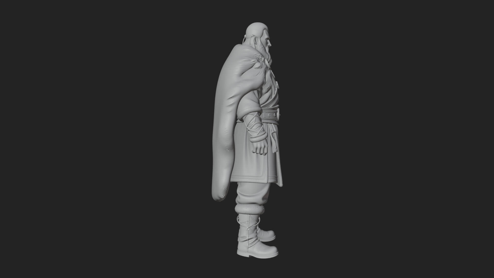 Viking Warrior Statue Design 5 3D Print Model 3D Model