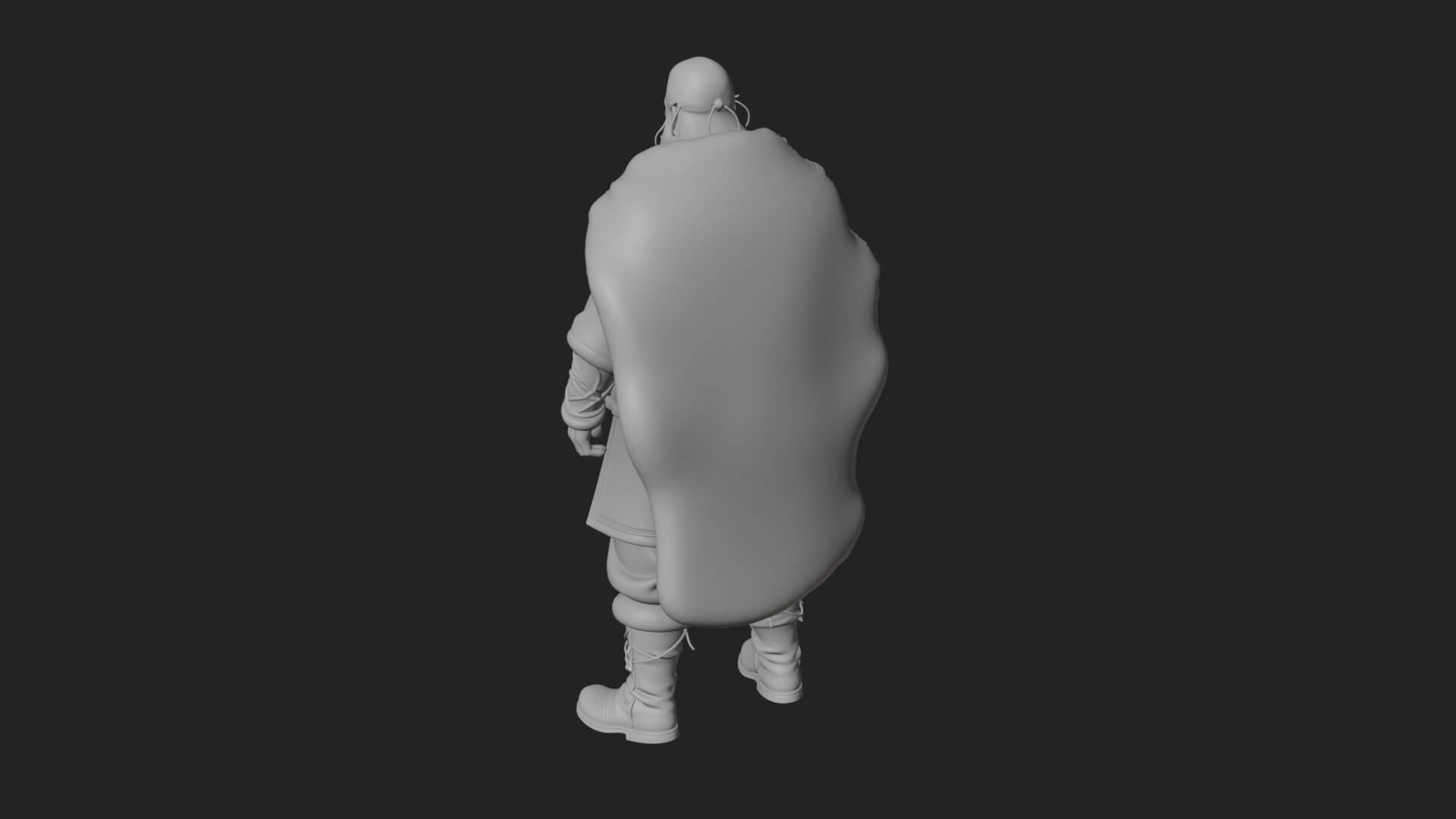 Viking Warrior Statue Design 5 3D Print Model 3D Model